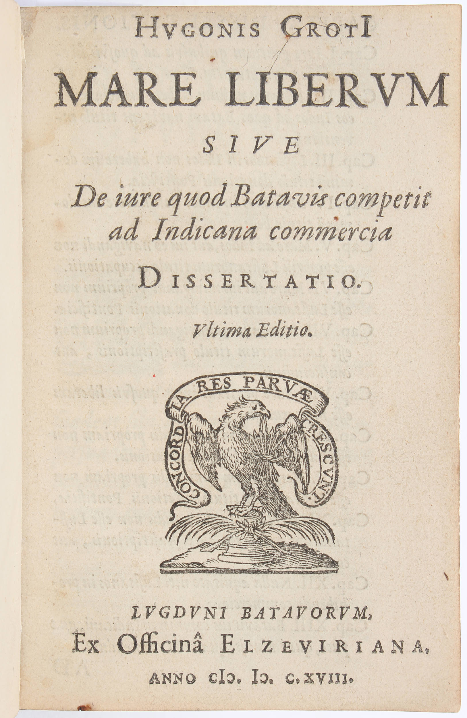 Grotius, Mare liberum. 1618