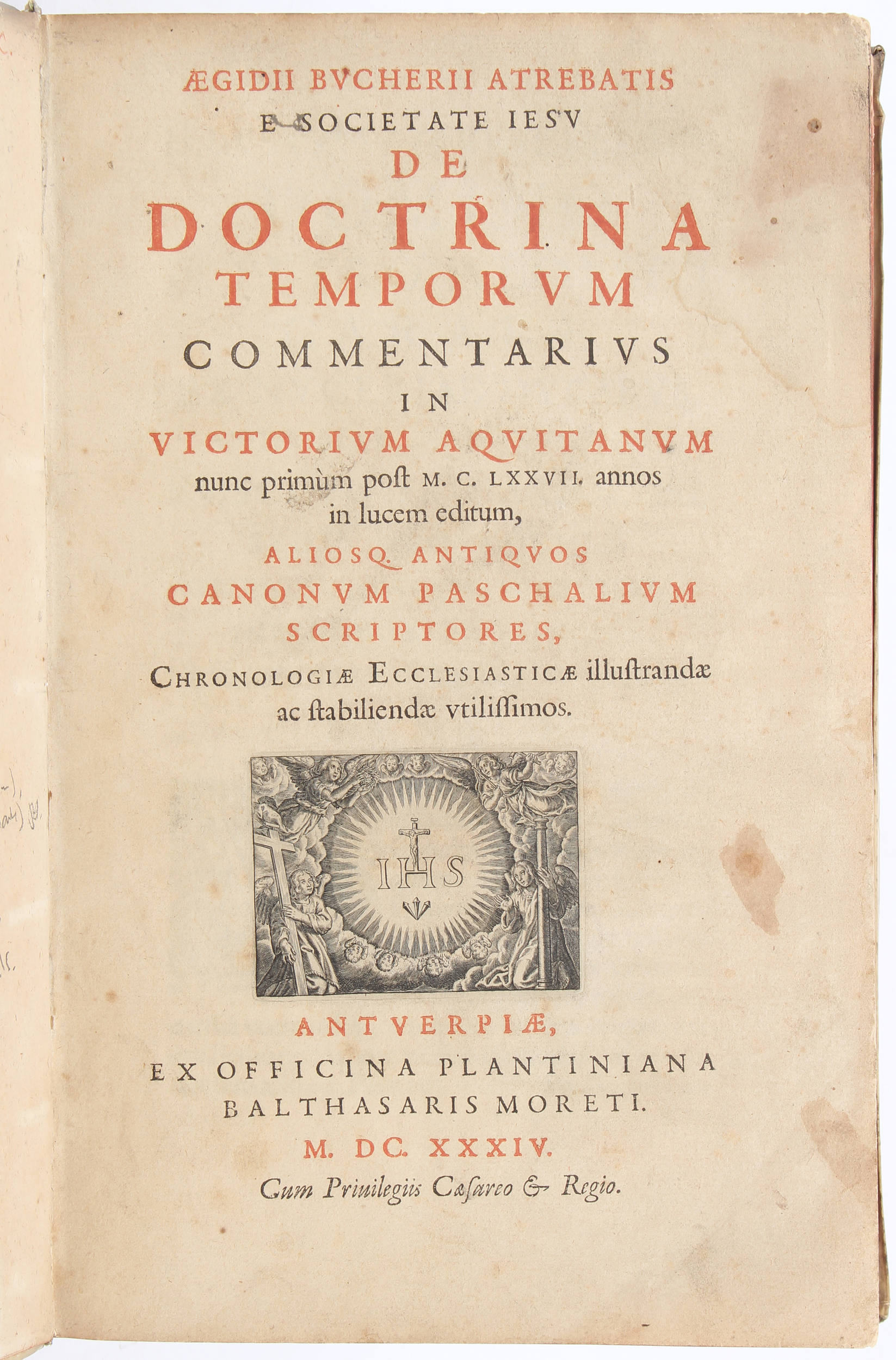 Bucherius, De doctrina temporum