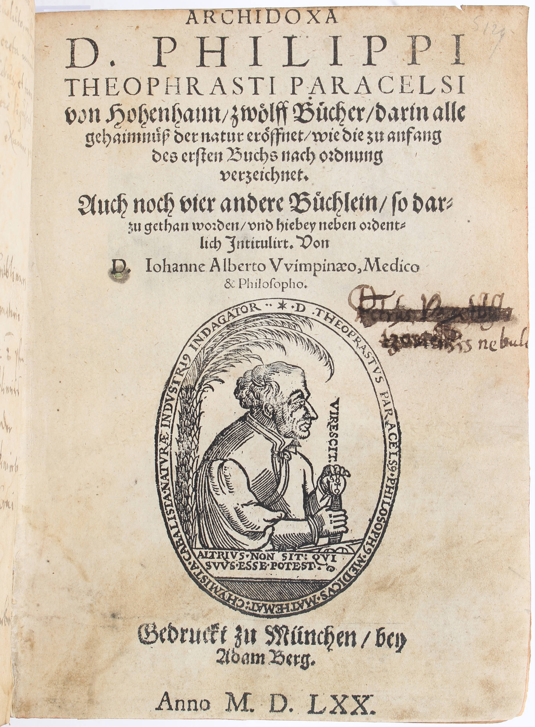 Paracelsus, Archidoxa + Beiband