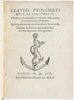 Ptolemaeus, Liber de Analemmate