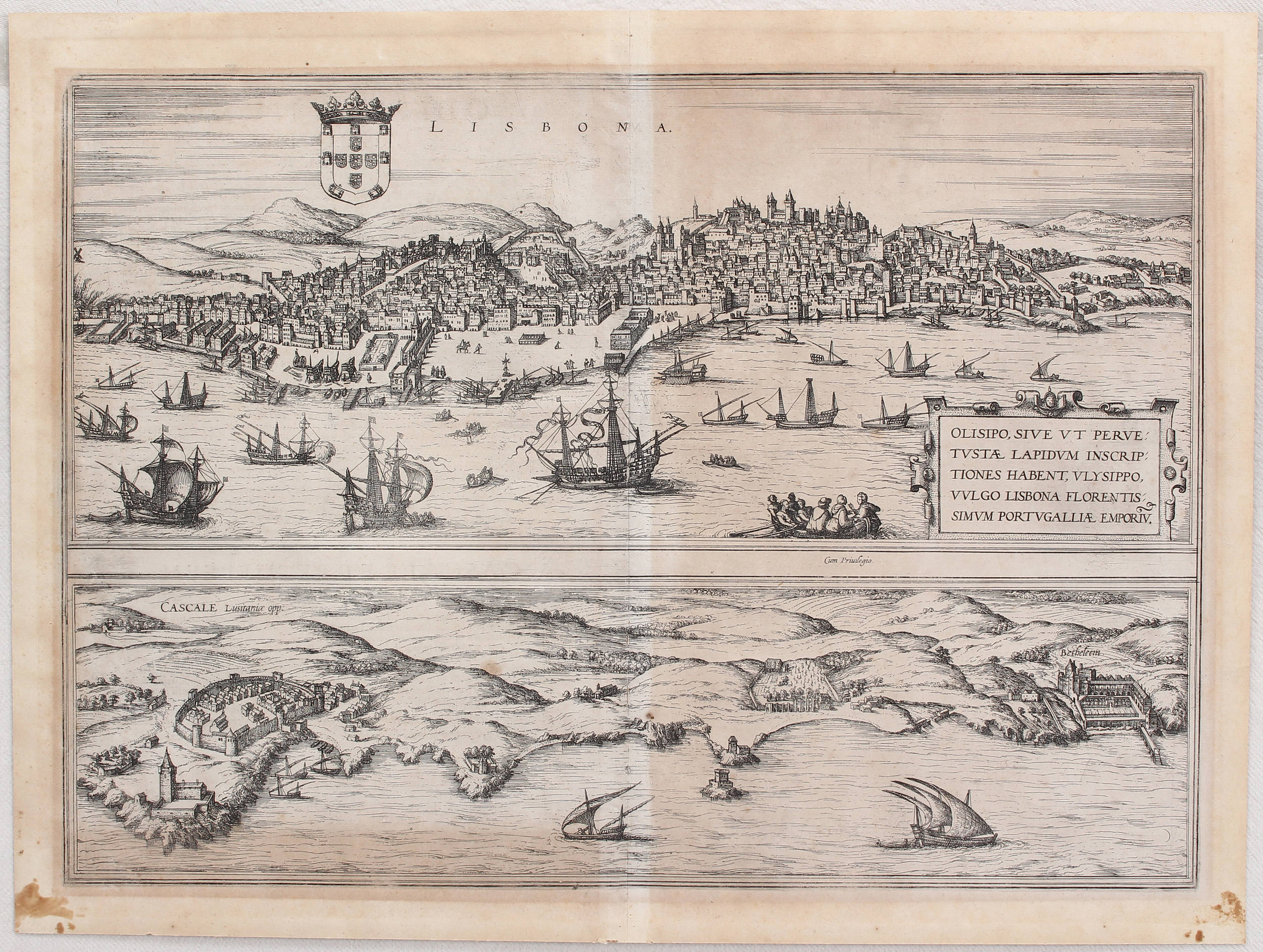 Lissabon-Cascais. (Braun-Hogenberg)
