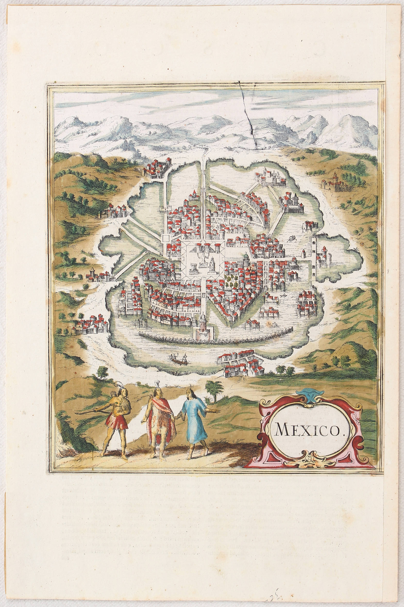 Mexico City. (Janssonius-Städtebuch) / 6 Bll.
