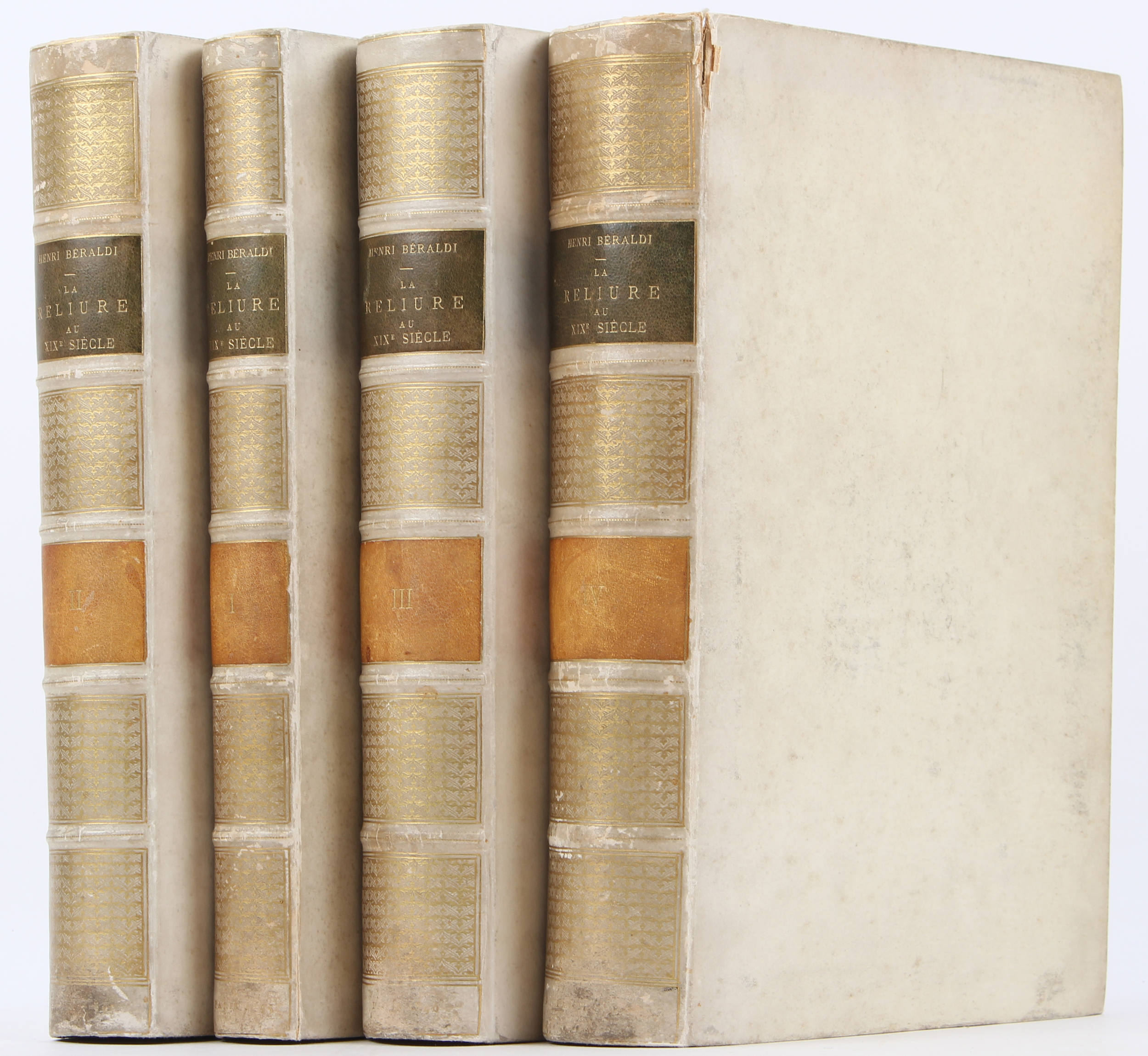 Beraldi, Reliure du XIX. siecle. 4 Bde.