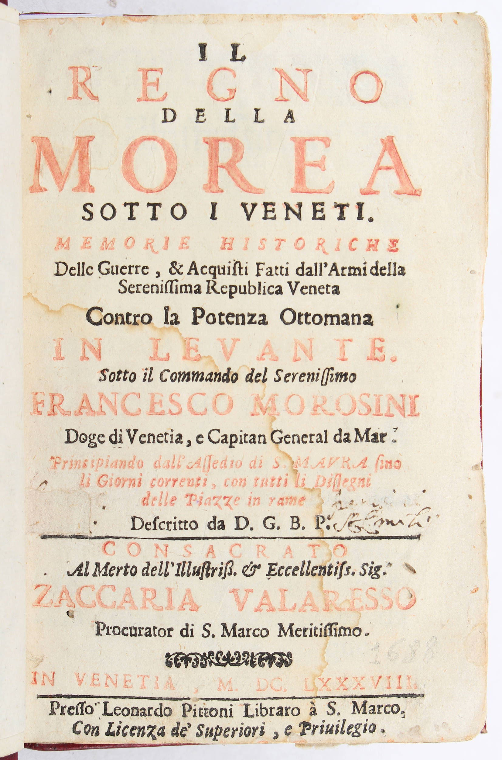 Pittoni, Regno della Morea
