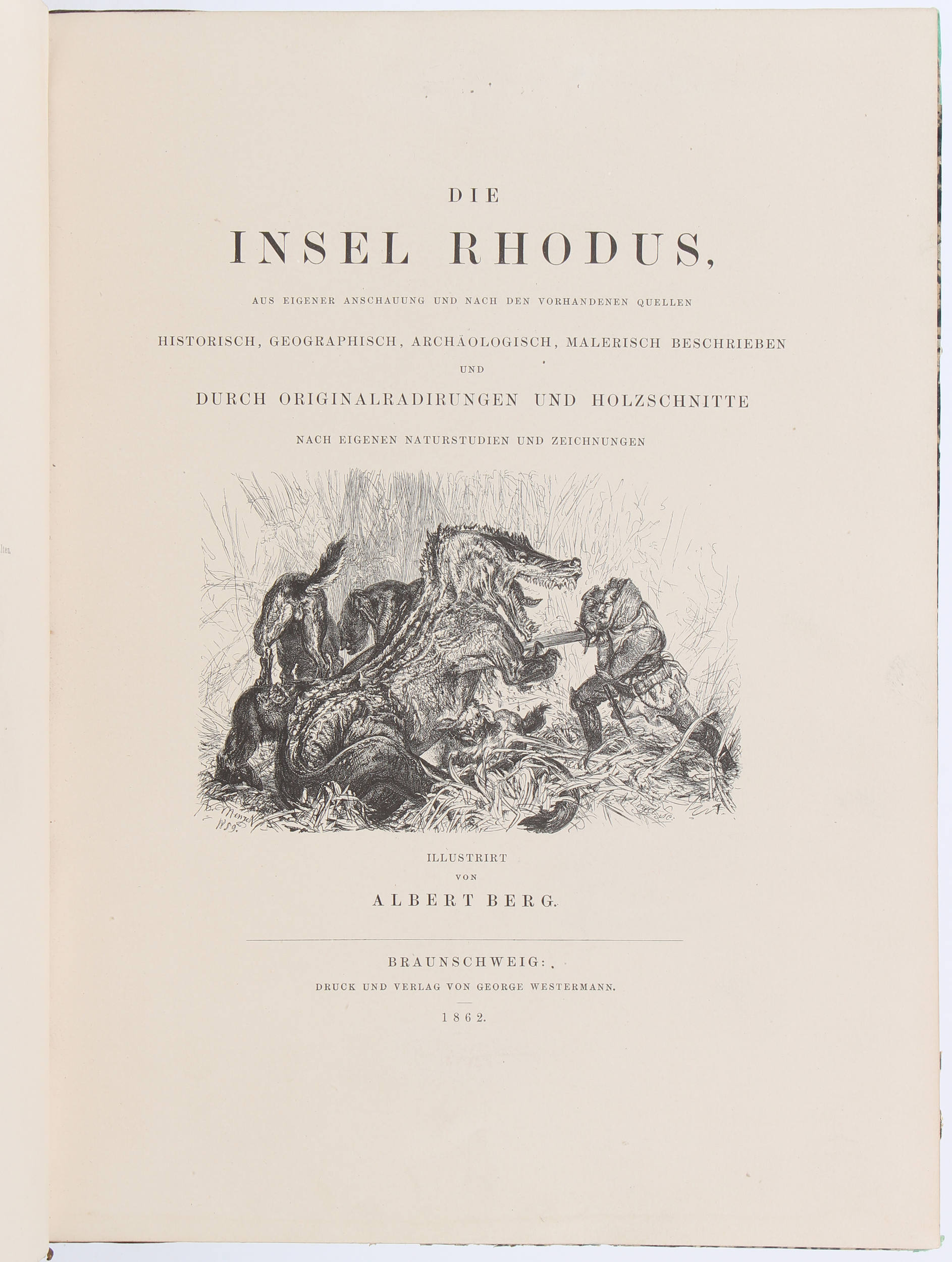 Berg, Die Insel Rhodus. 3 Bde.