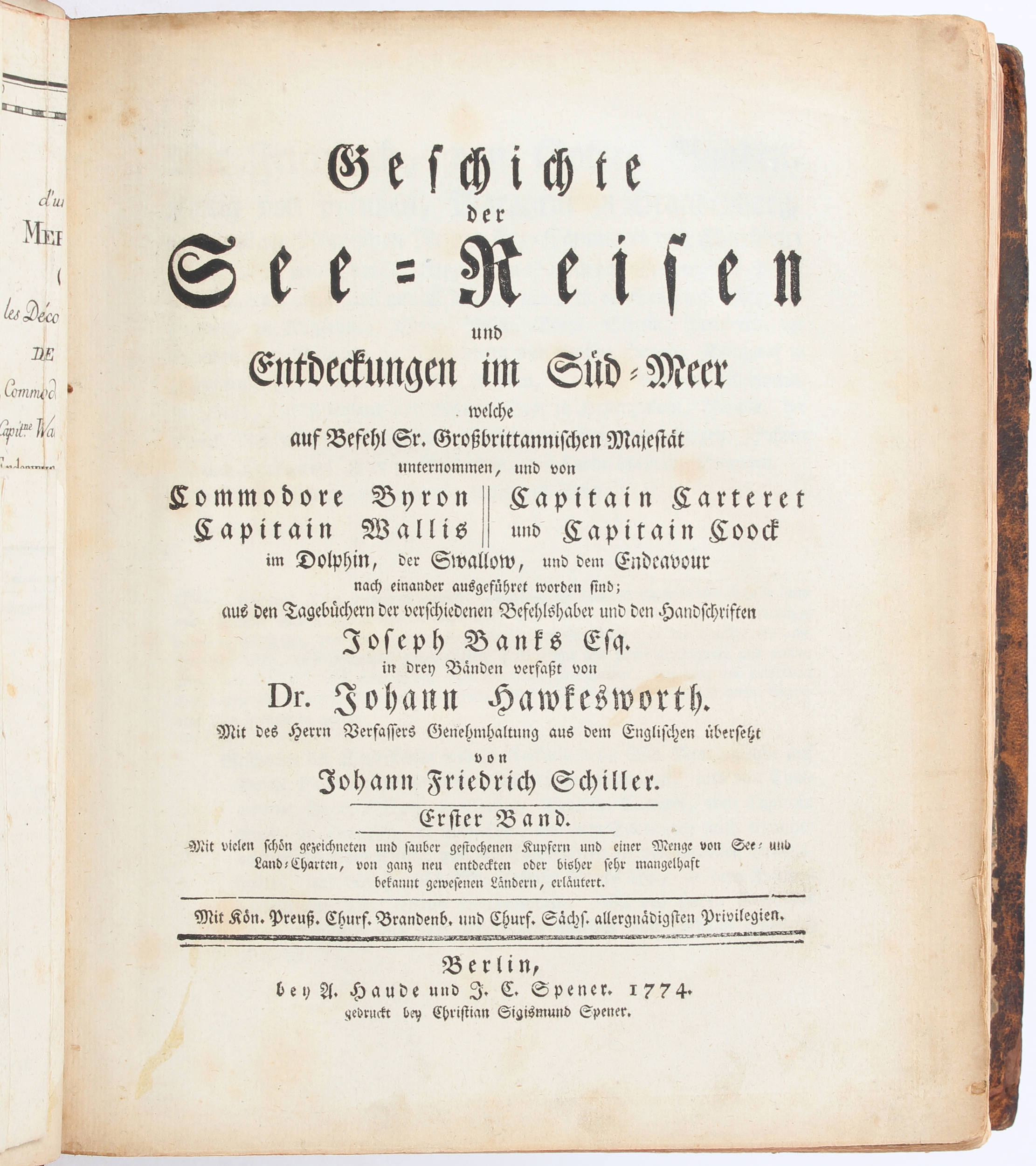 Hawkesworth, See-Reisen. 3 Bde.