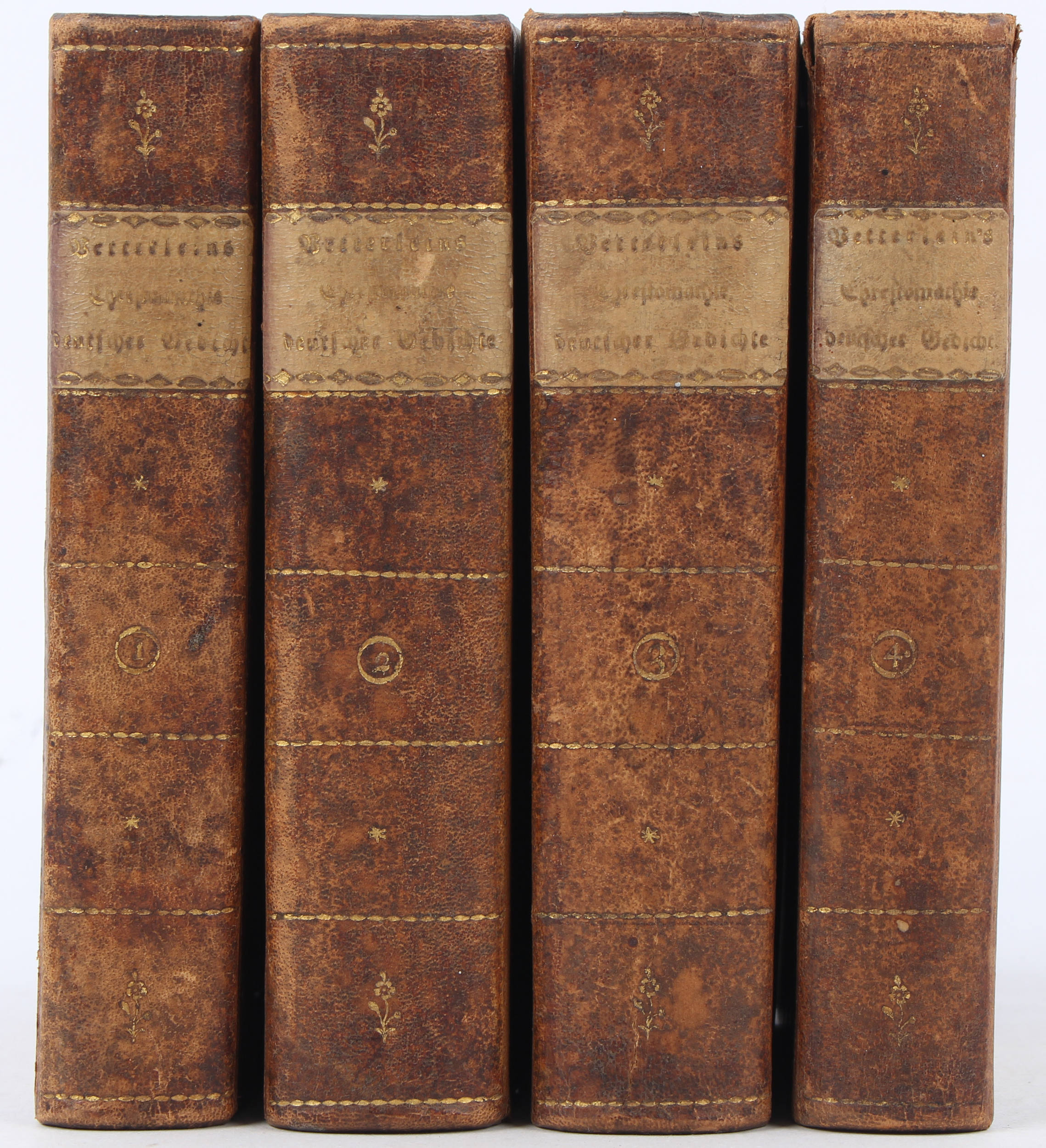 Vetterlein, Chrestomathie deutscher Gedichte. 4 Bde.