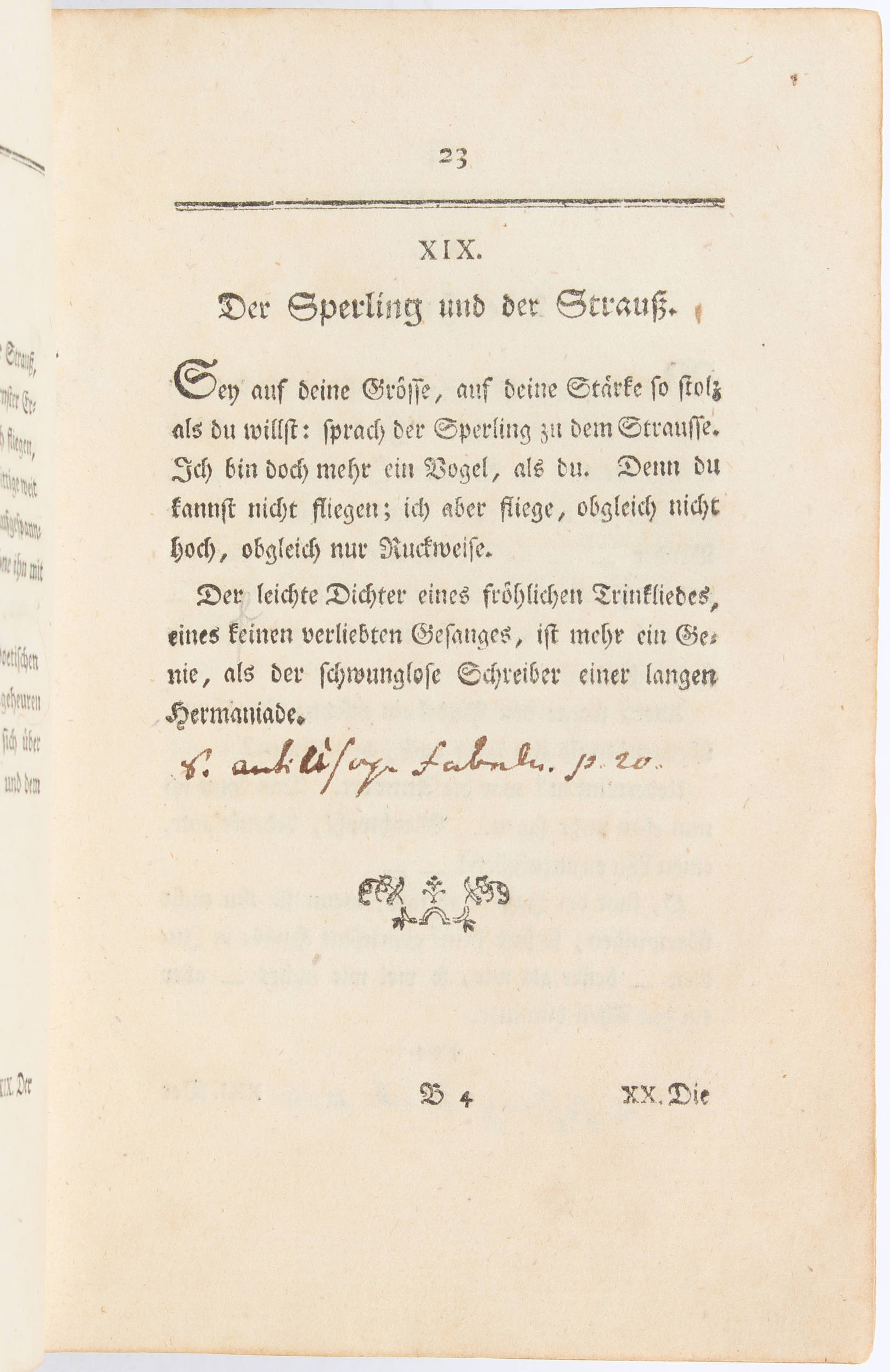 Lessing, Fabeln