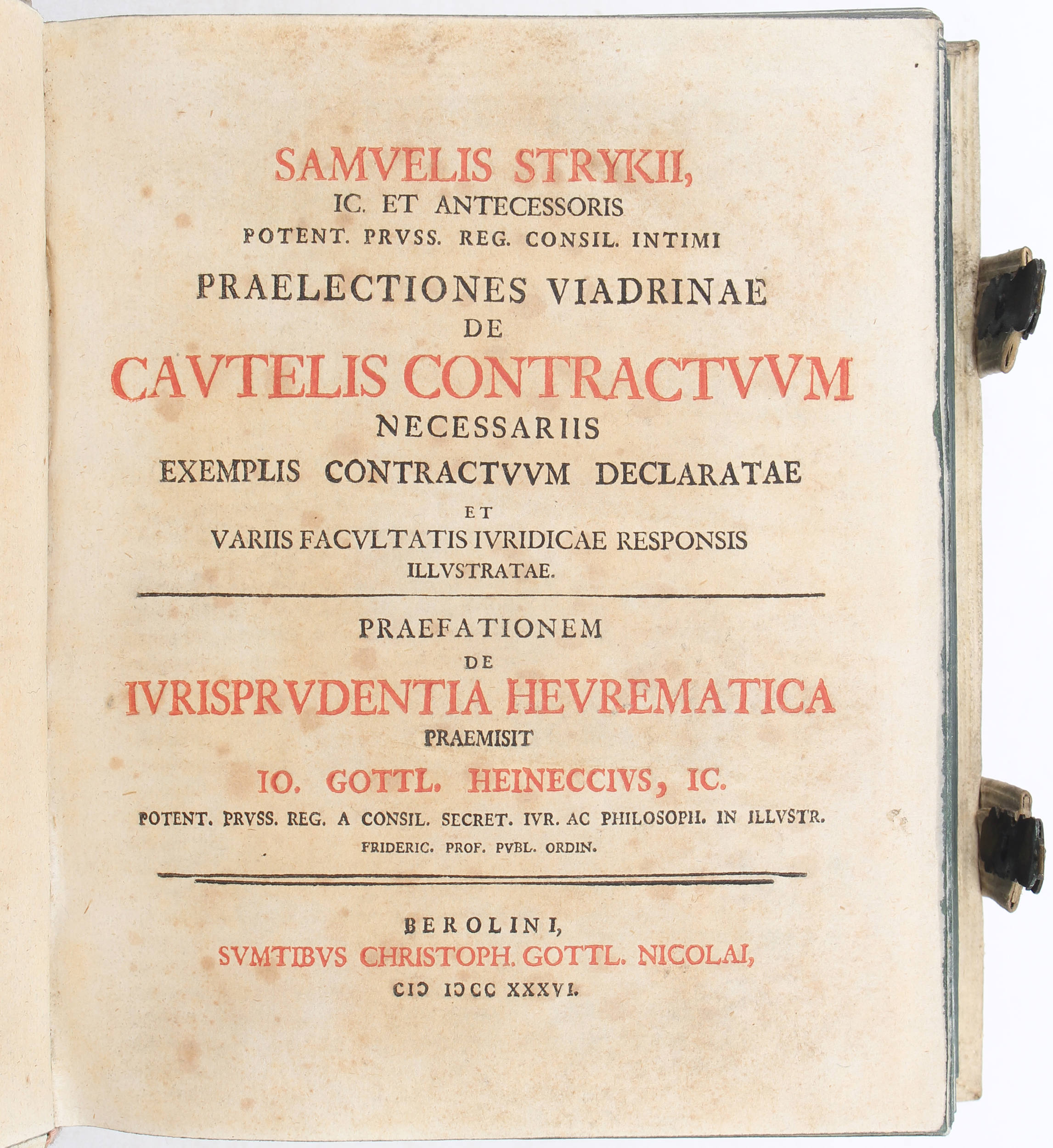 Stryk, De cautelis contractorum