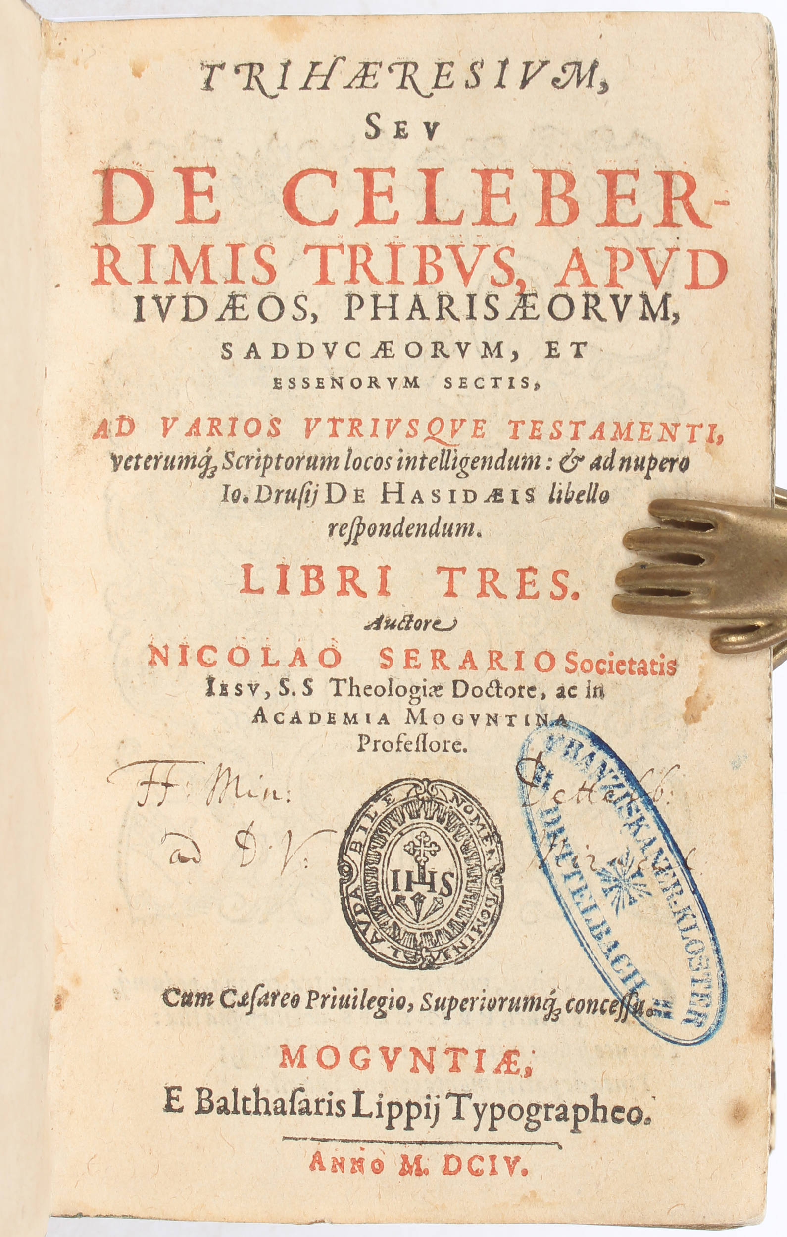 Hubner, Diarium medicum. Vorgeb. Serarius