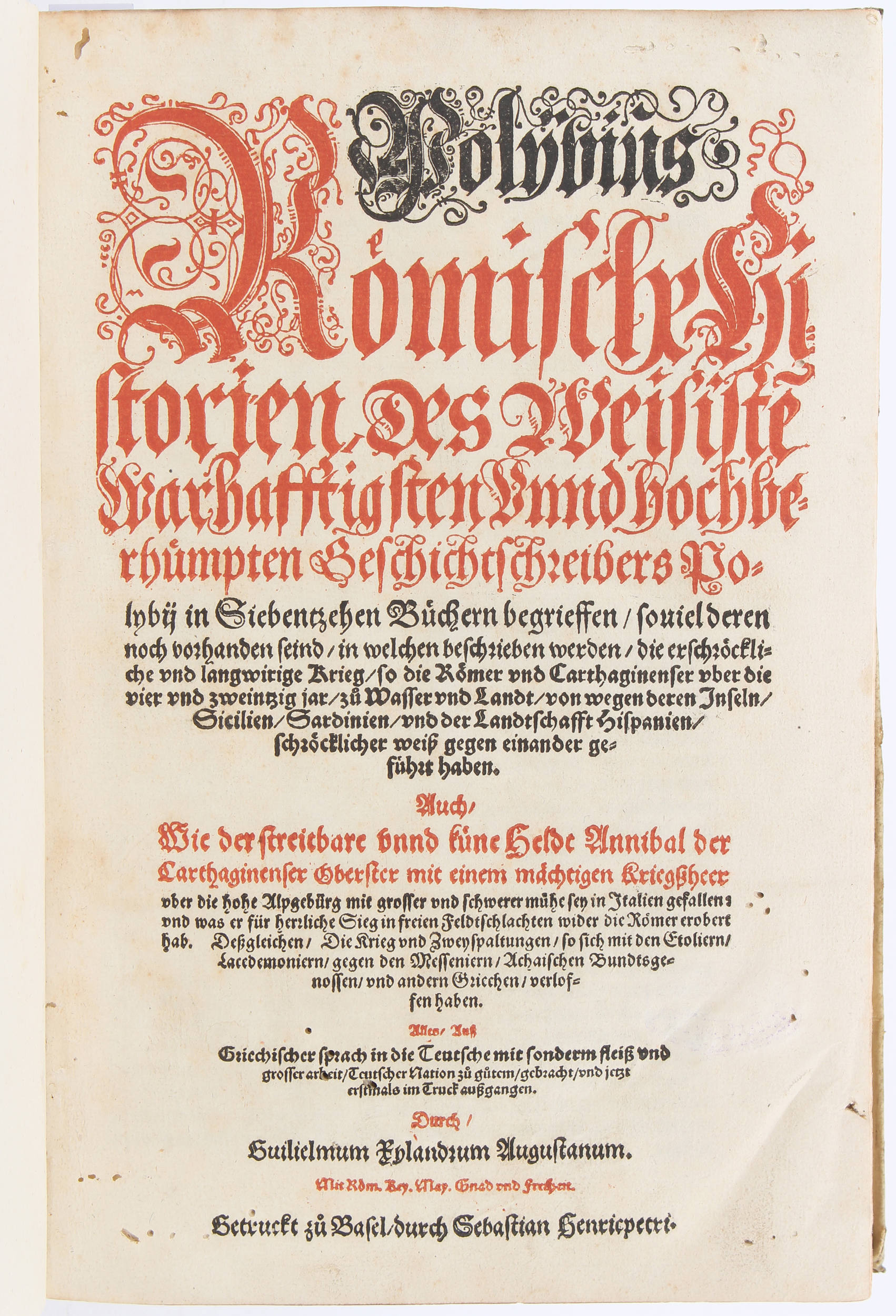 Polybios, Römische Historien