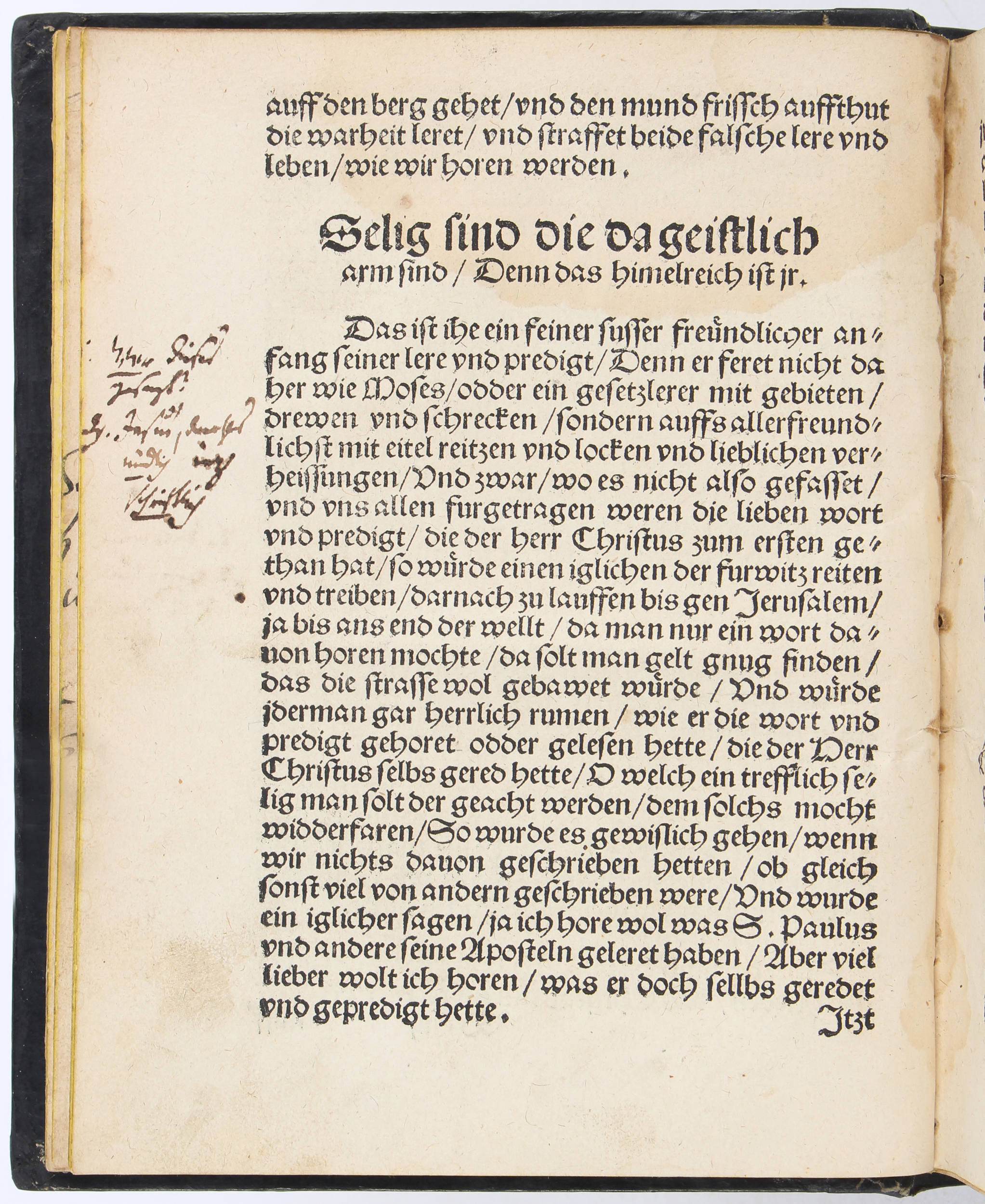 Luther, Das 5.-7. Capitel S. Matthei