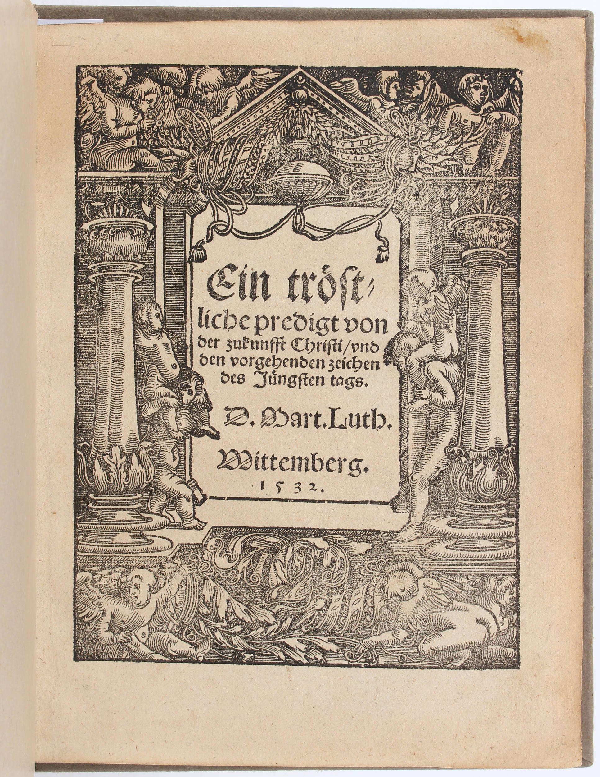 Luther, Tröstliche predigt von der zukunfft Christi