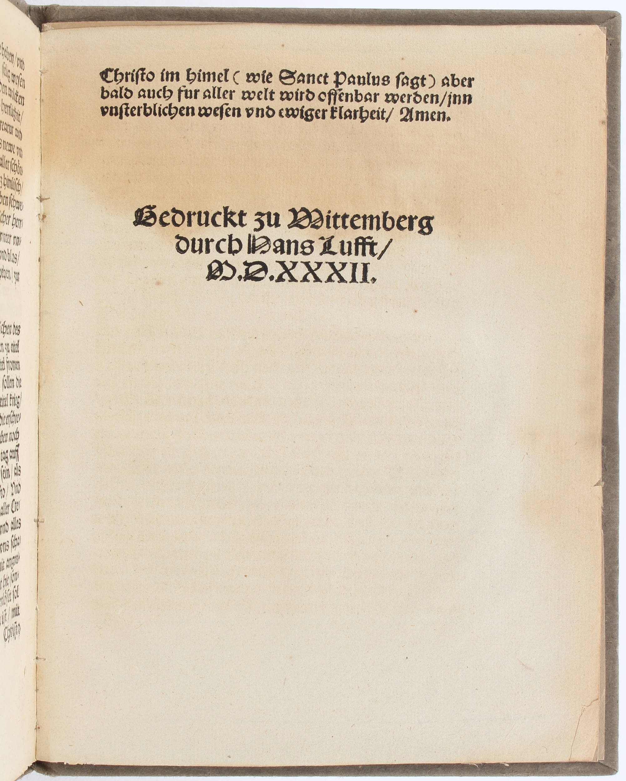 Luther, Tröstliche predigt von der zukunfft Christi