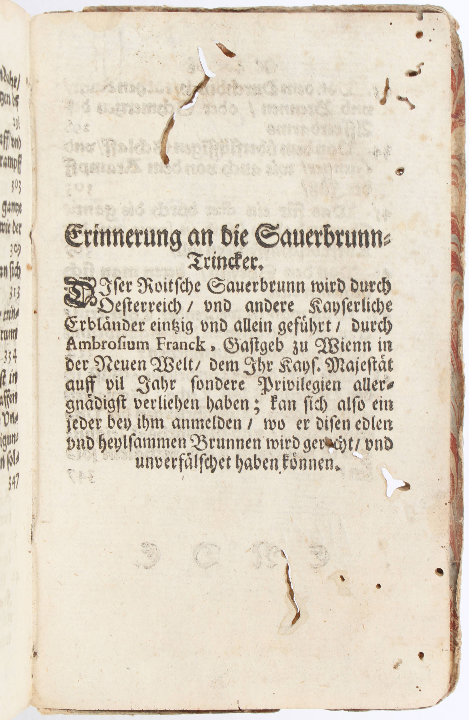 Gründel, Roitschocrene. Beschreibung deß Sauerbrunn