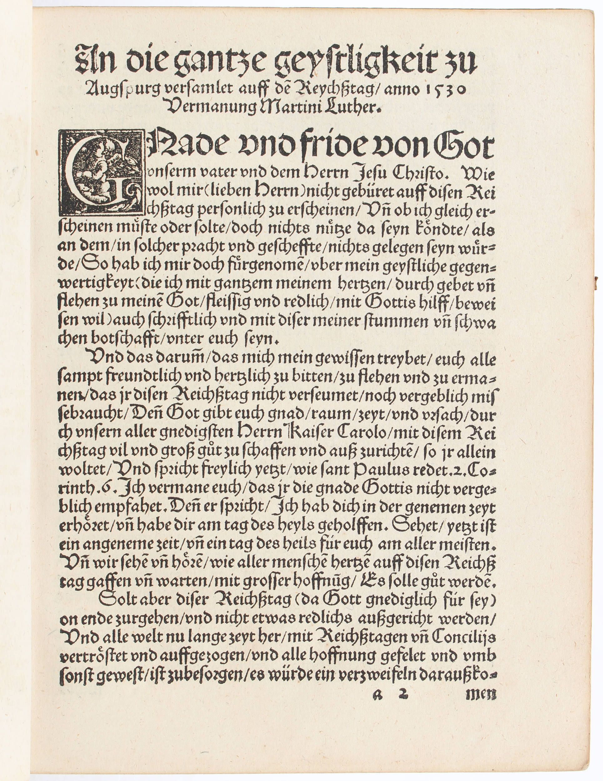 Luther, Vermanung an die geistlichen