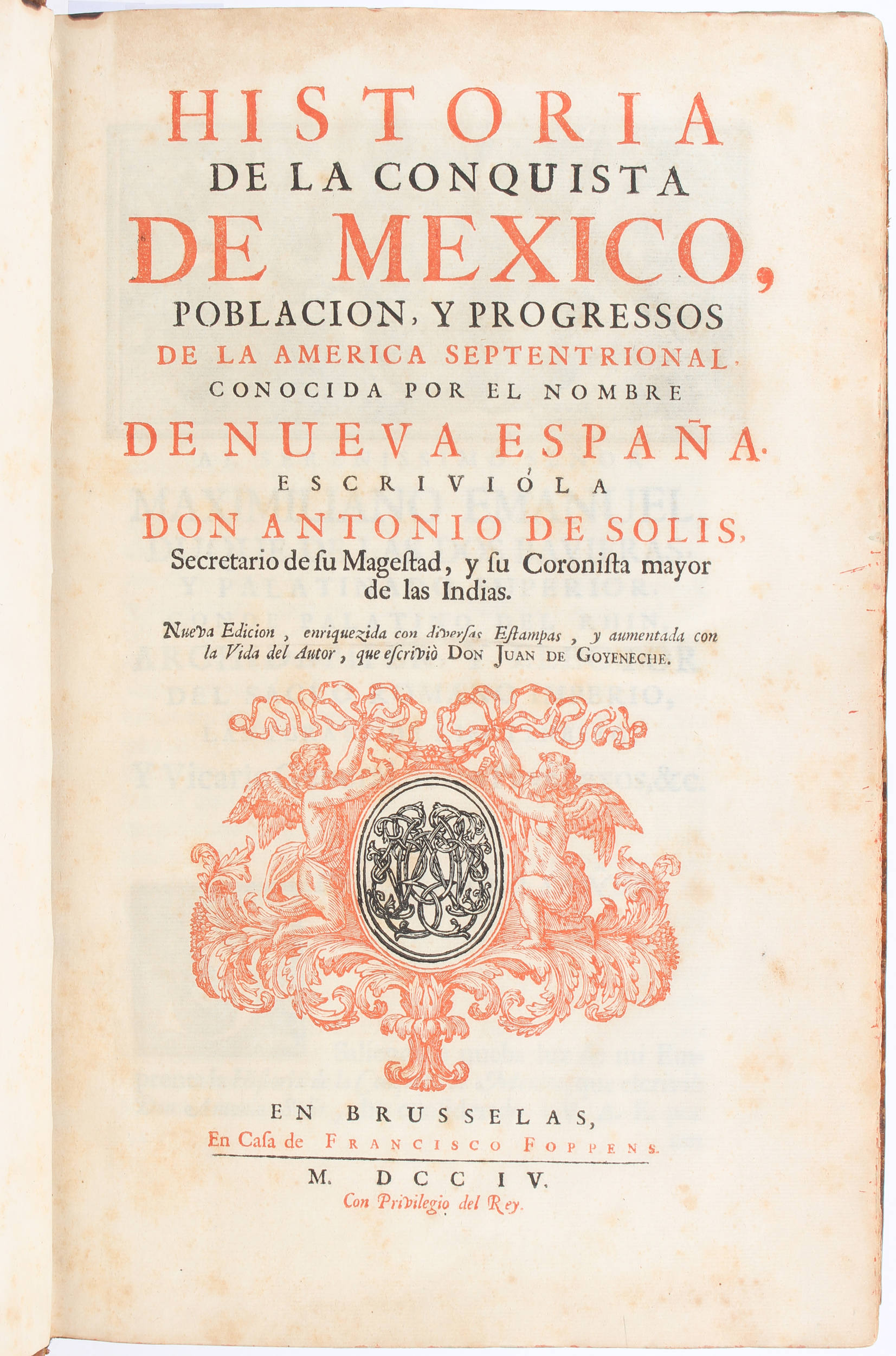 Solis, Historia de la conquista de Mexico