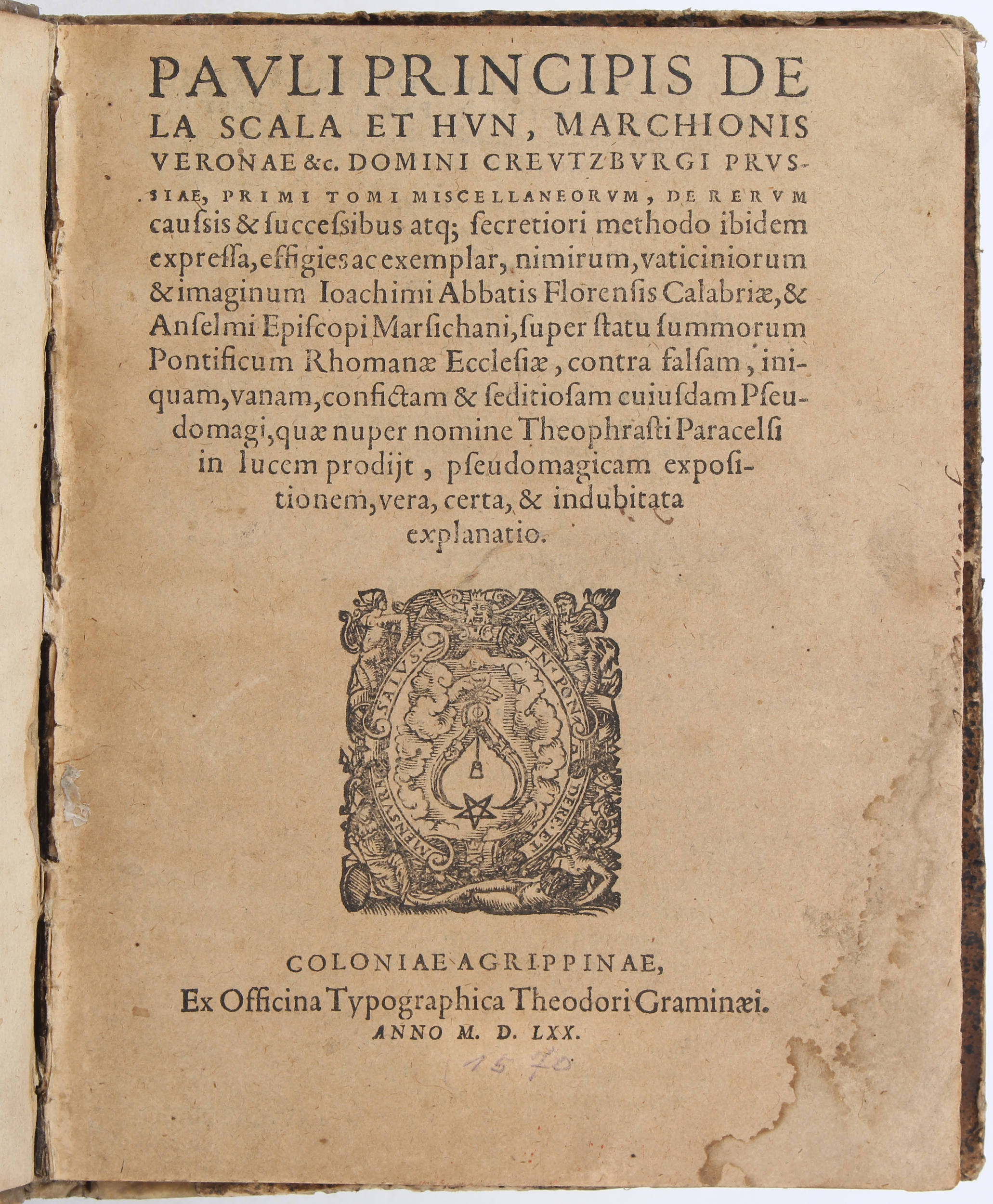 Scaliger, Primi tomi miscellaneorum