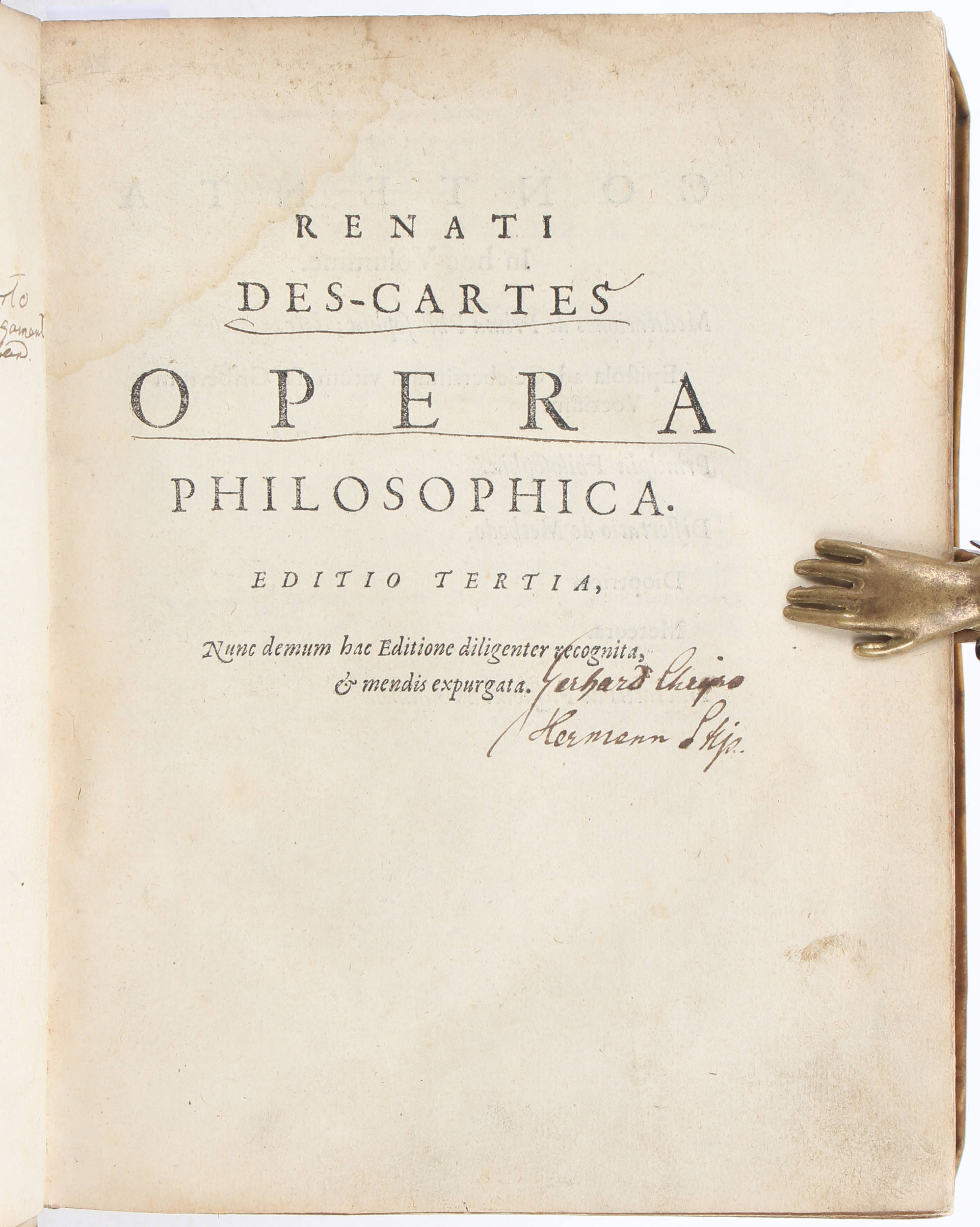 Descartes, Opera philosophica