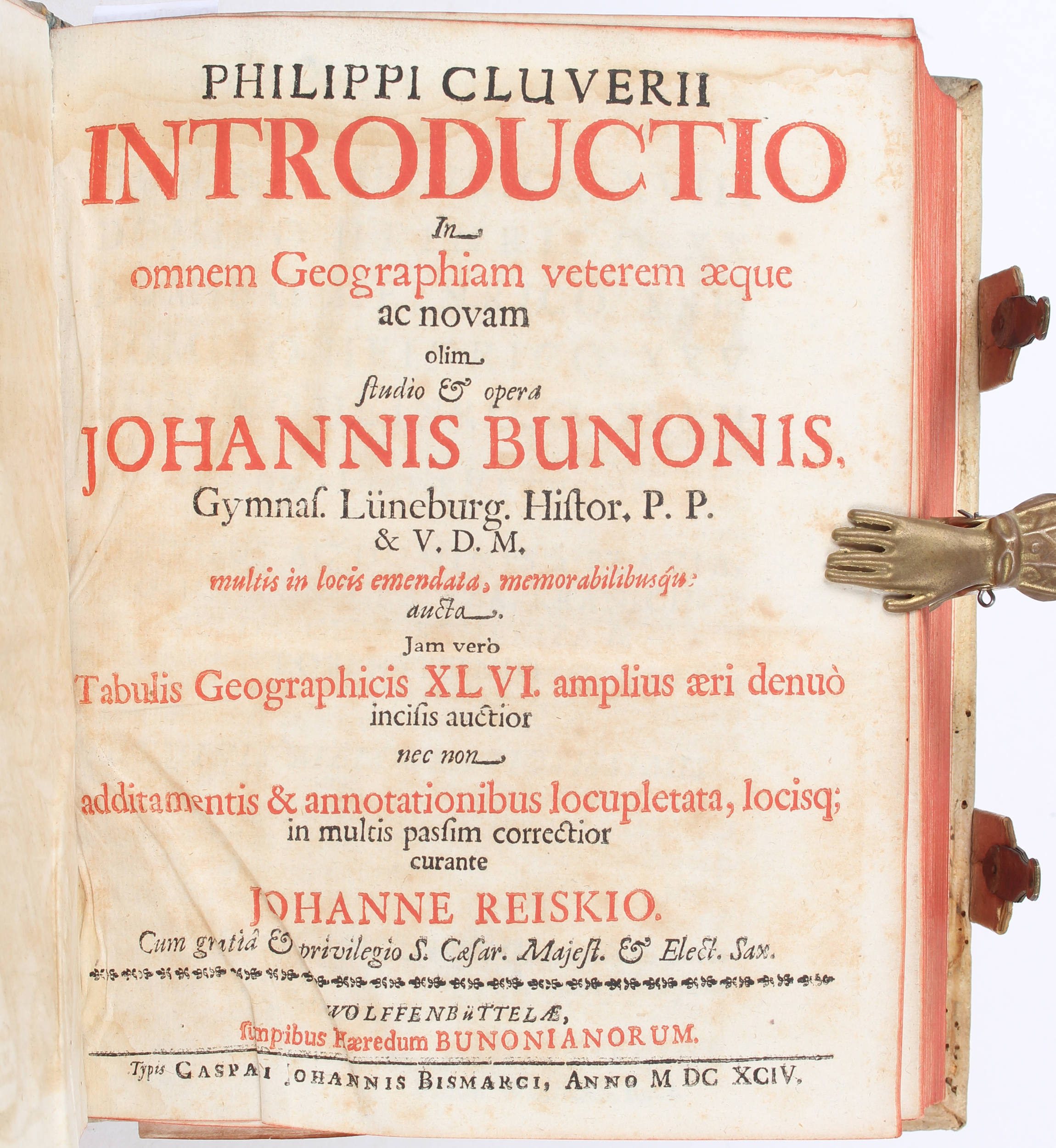Clüver, Introductio. 1694