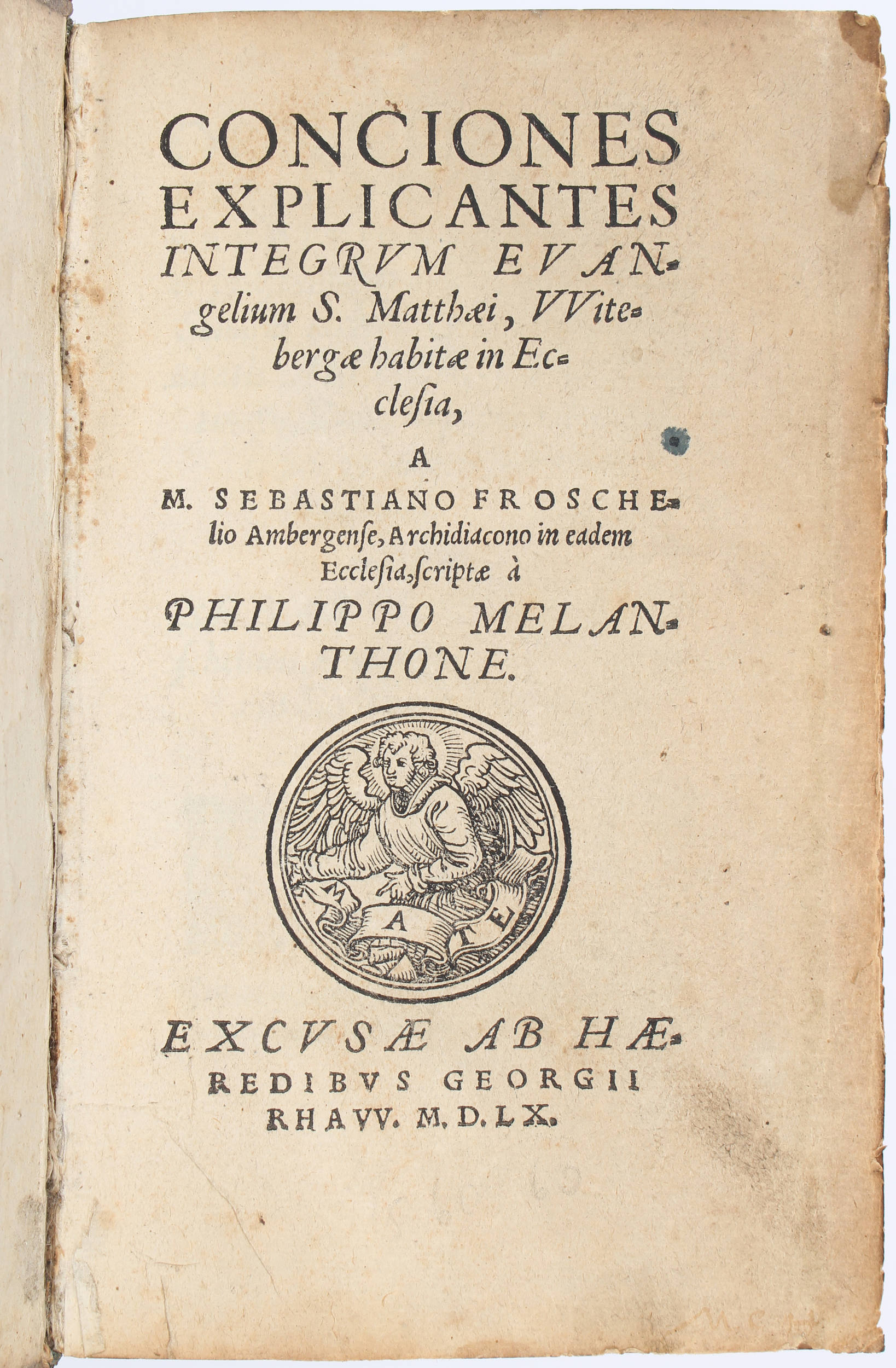 Melanchthon, Conciones explicantes