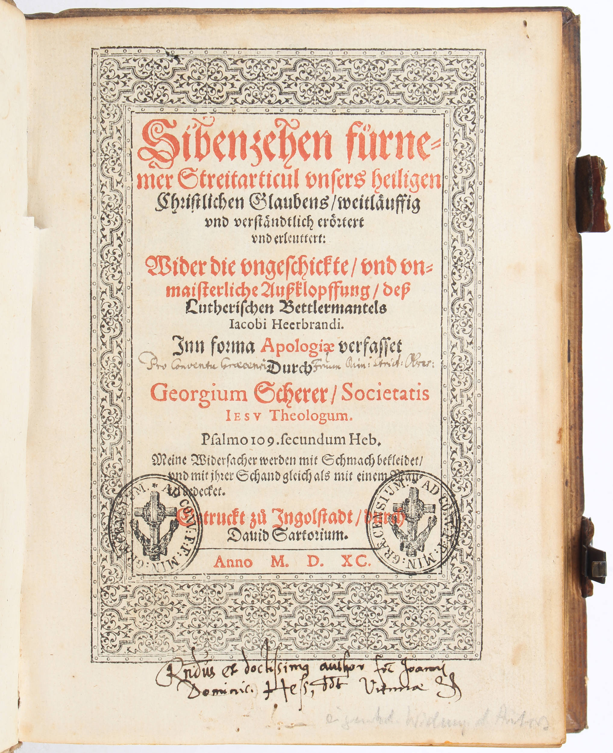 Scherer, Sibenzehen Streitarticul