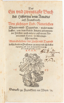 Amadis de Gaula, Das Ein und zwentzigste Buch