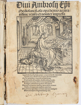 Ambrosius, Omnia Opera. Basel 1506. 2 Bde.
