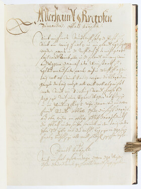 Closen, Koch Büech. Handschrift 1690
