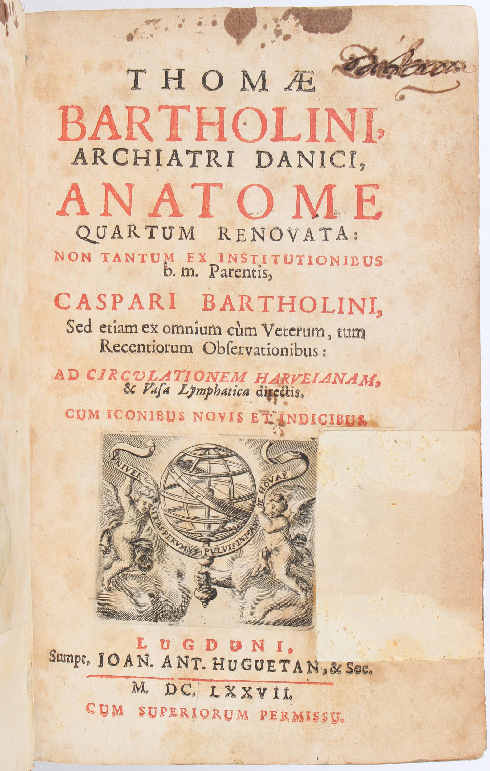 Bartholin, Anatome quartum renovata