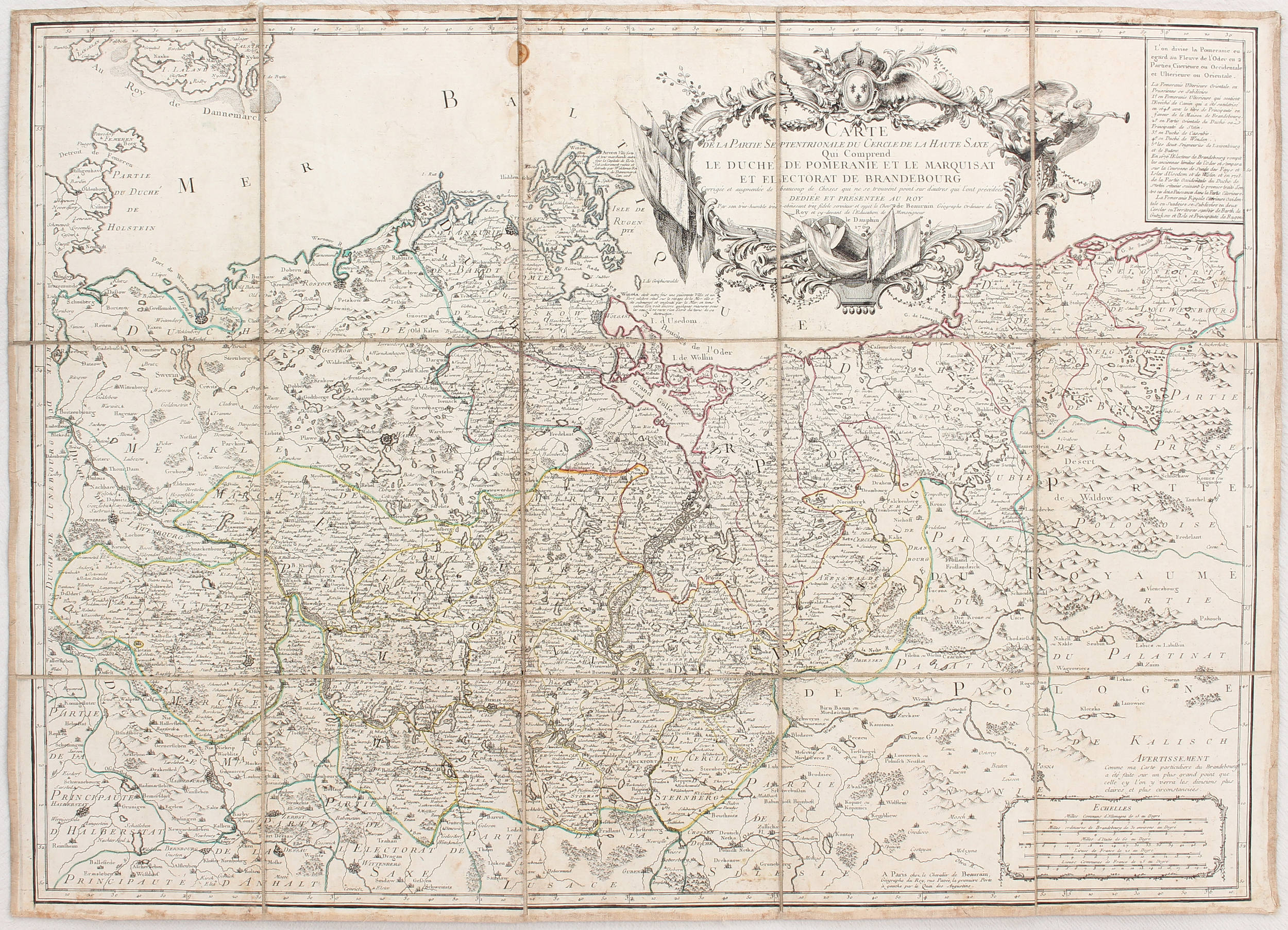Pommern-Brandenburg. Beaurain. Lwd.