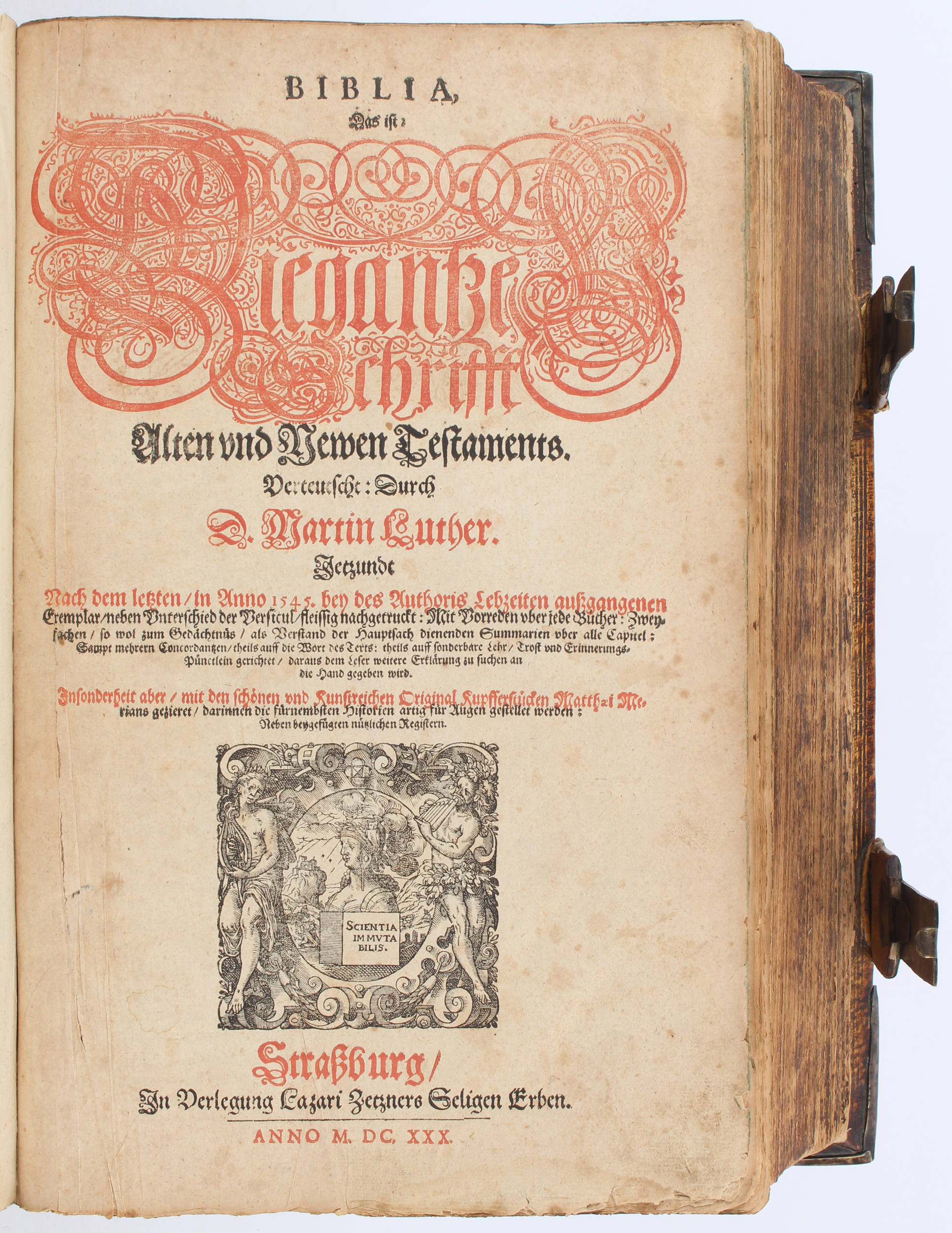 Biblia germanica. Straßburg 1630