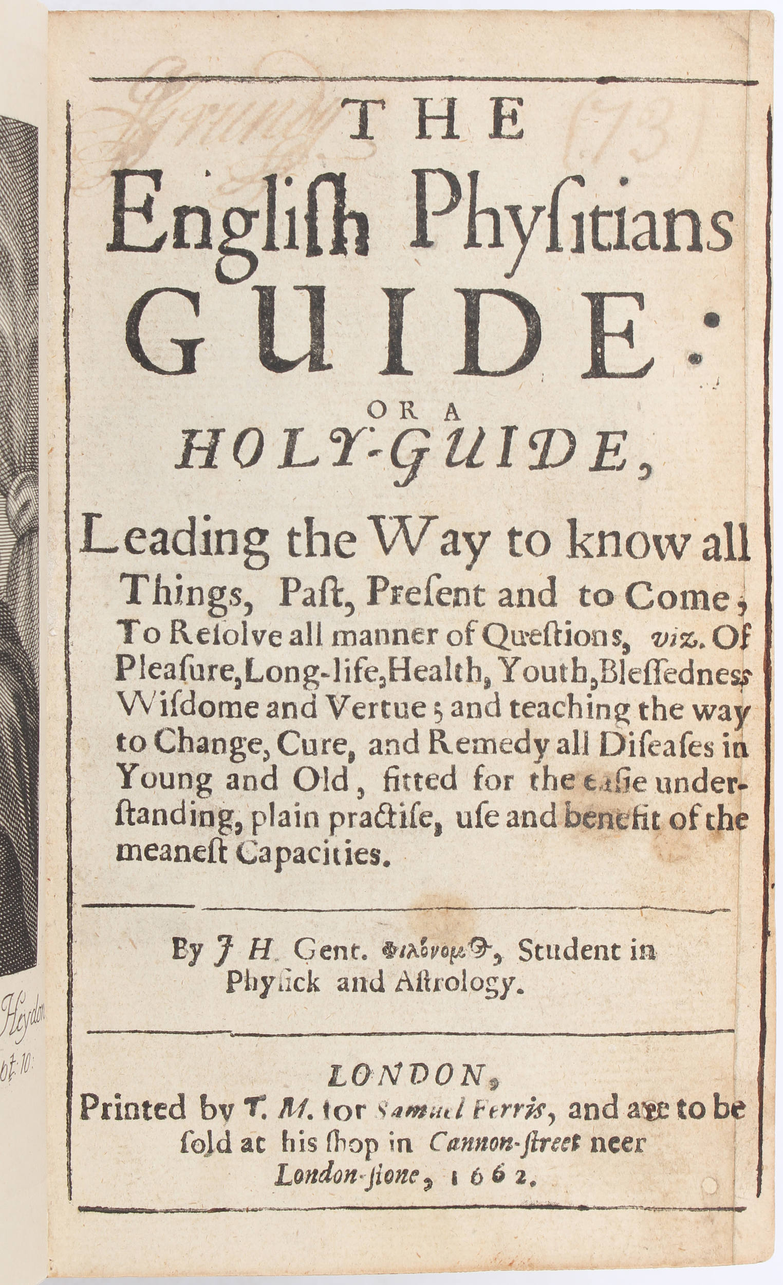 (Heydon), The English physitians guide