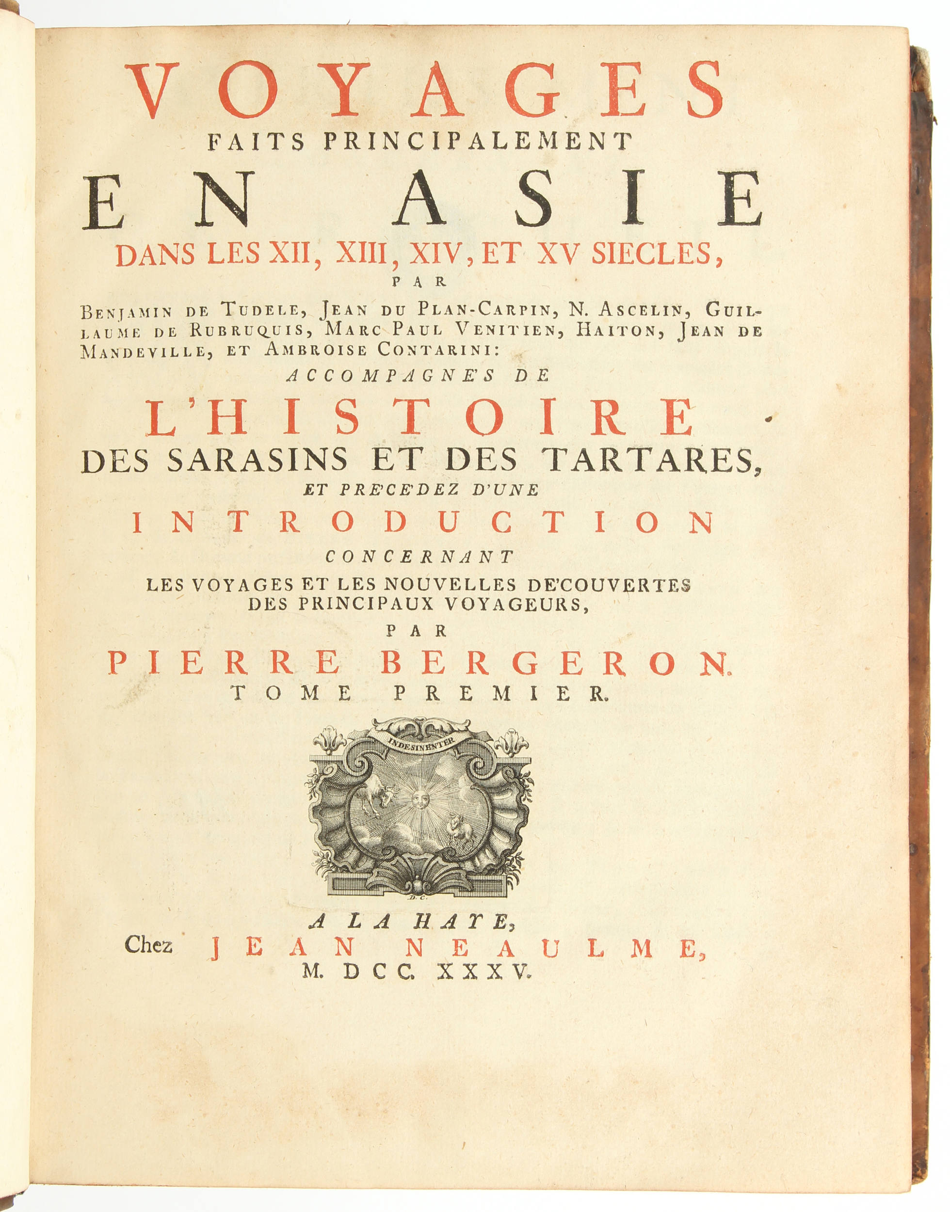 Bergeron, Voyages. 2 in 1 Bd.