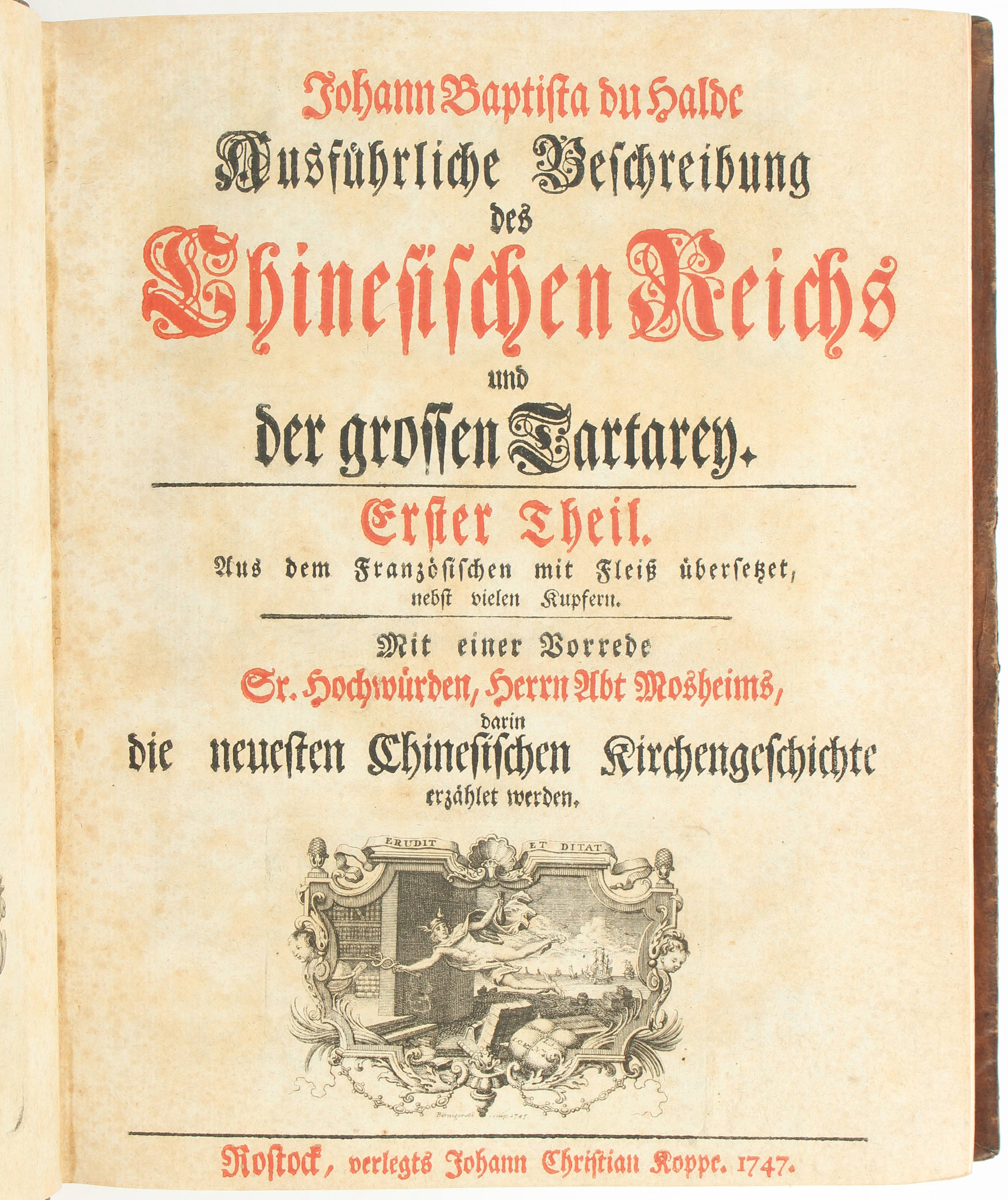 Du Halde, Chinesisches Reich. 4 Bde.