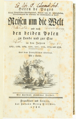 Pagès, Reisen um die Welt. 2 Bde.