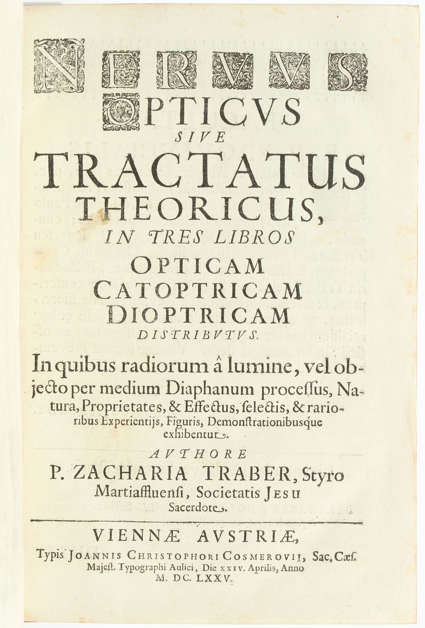 Traber, Nervus opticus