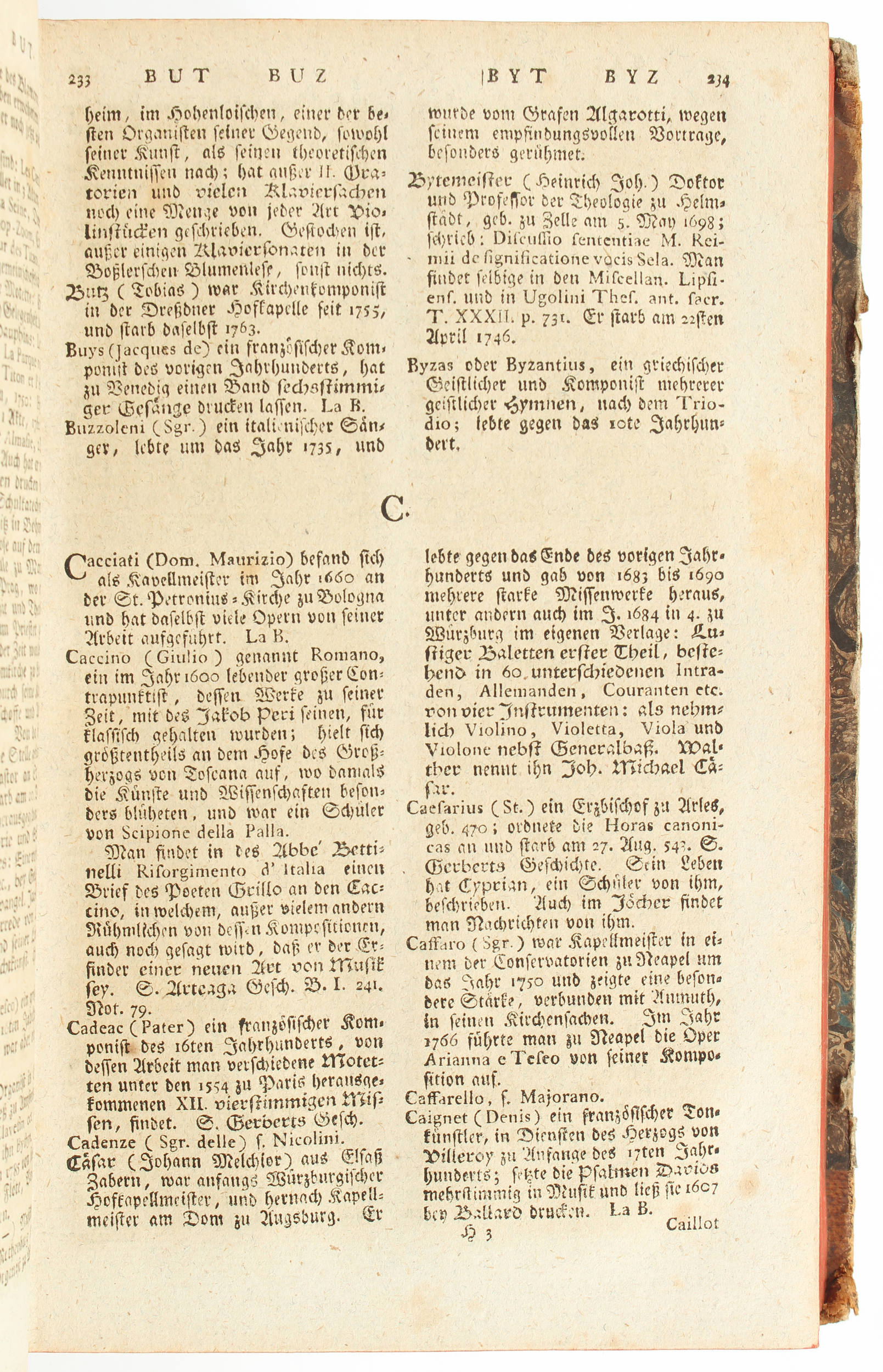 Gerber, Lexicon der Tonkünstler. 2 Bde.