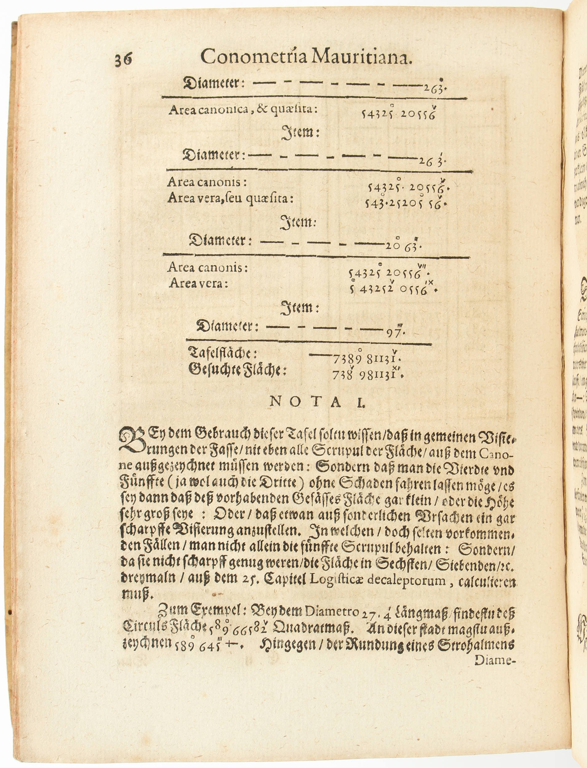 Beyer, Von der Visierung eines Weinfasses + Beibd.