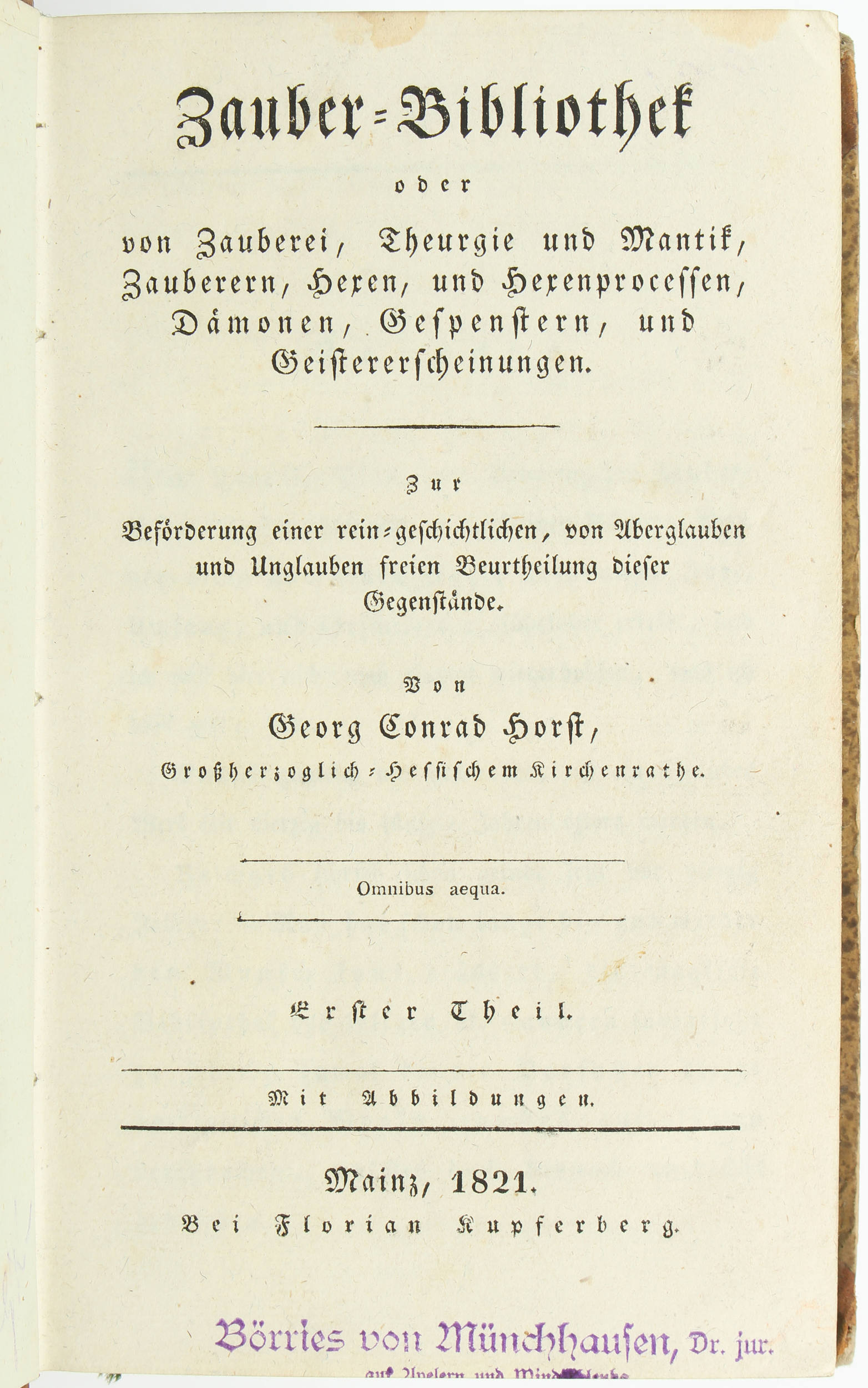 Horst, Zauber-Bibliothek. 6 Bde.