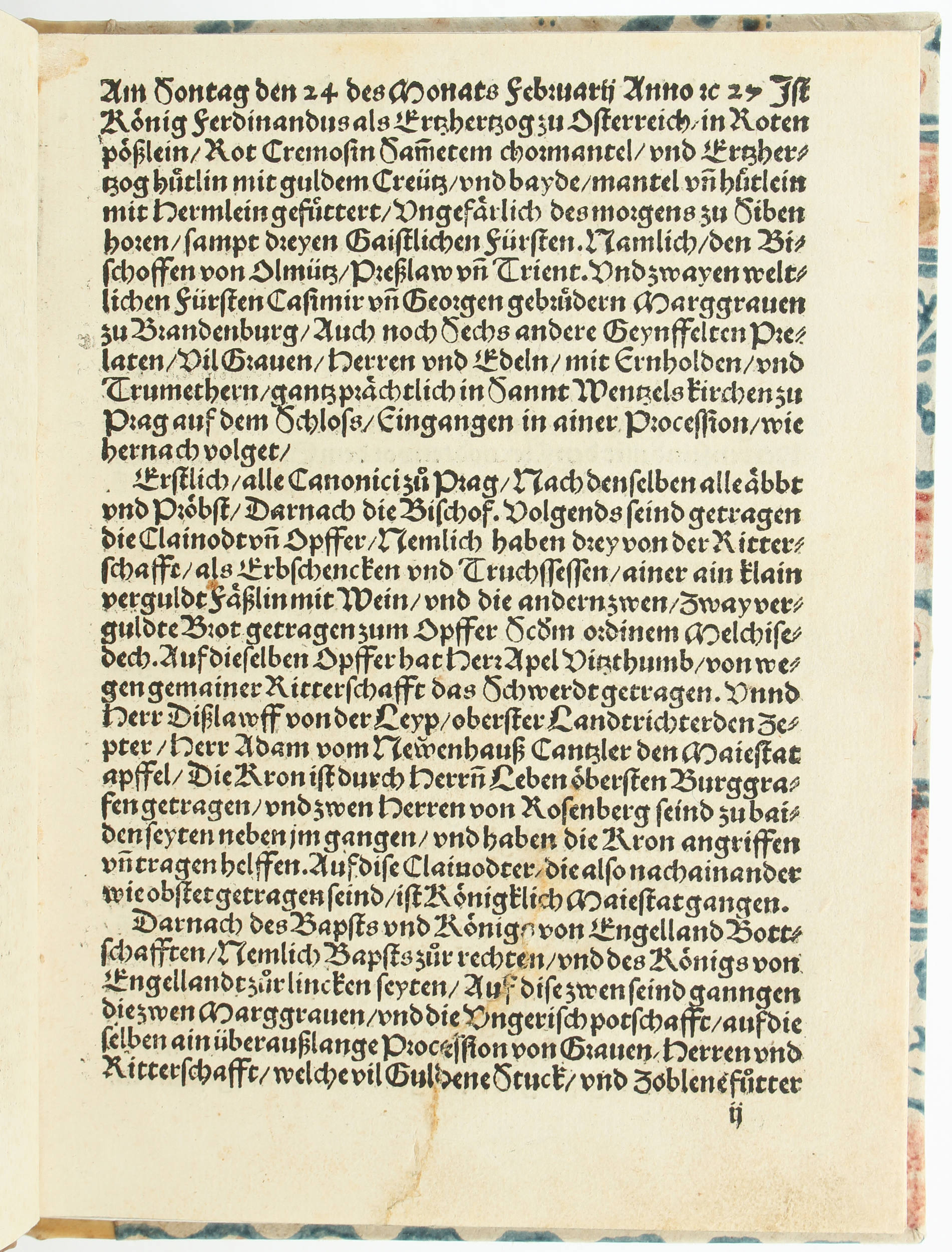 Die Krönung Ferdinands in Prag 1527