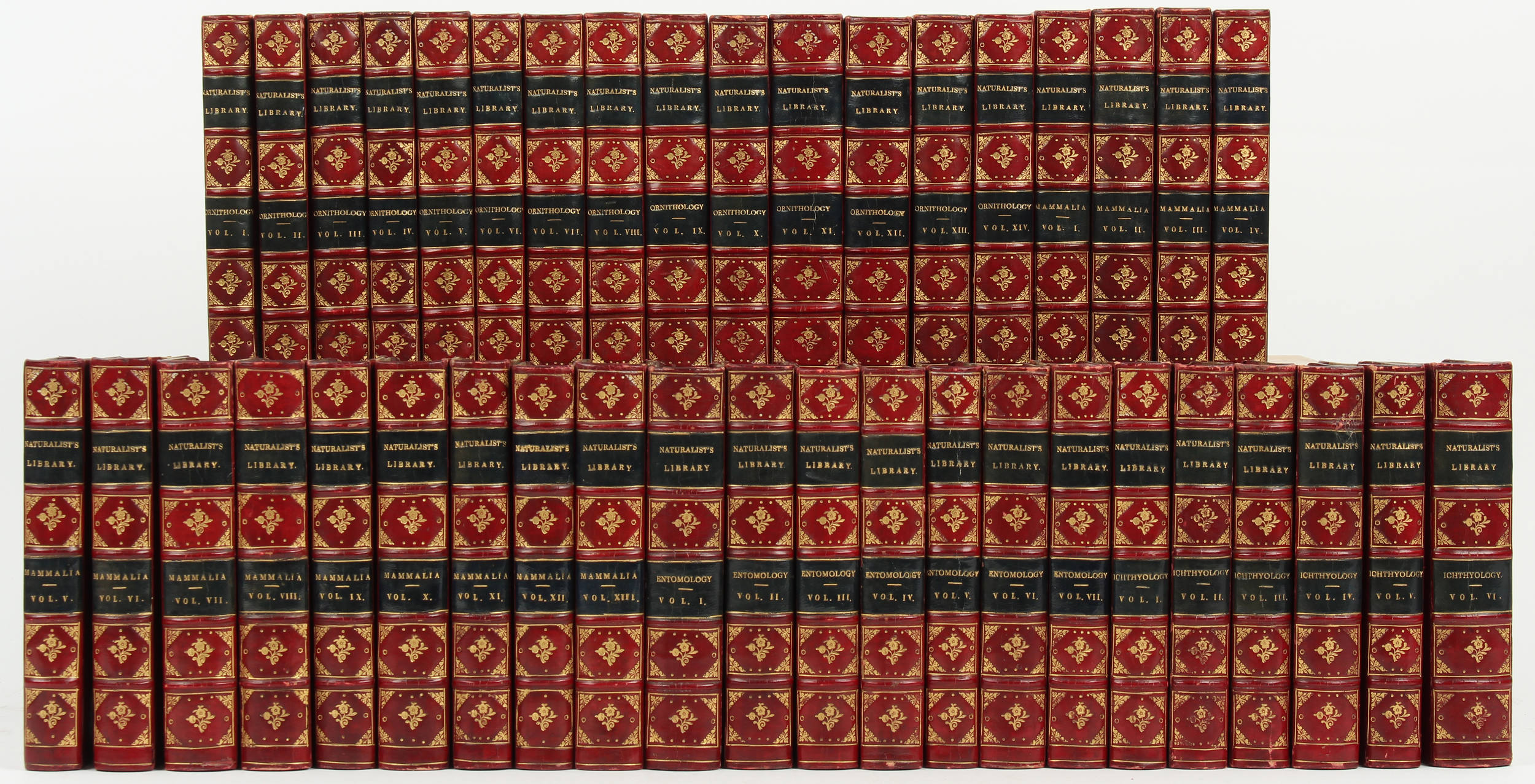 Jardine, Naturalist's library. 40 Bde.