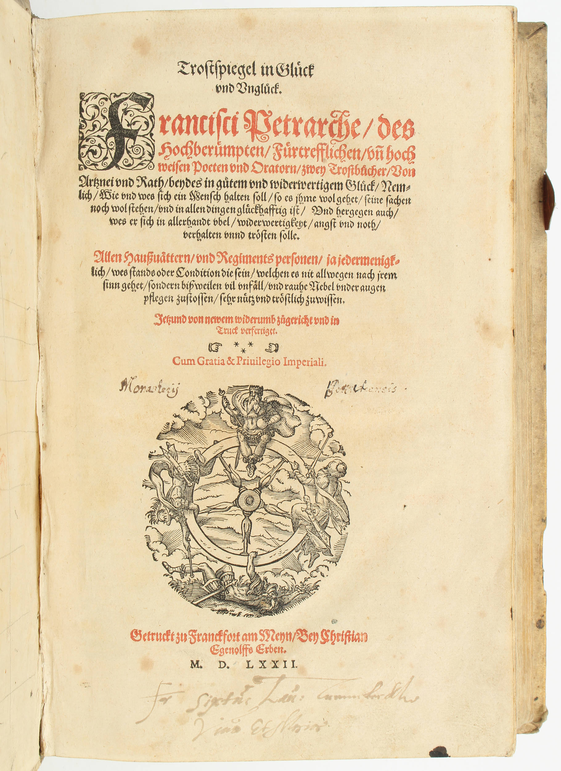 Petrarca, Trostspiegel / 2 in 1 Bd.