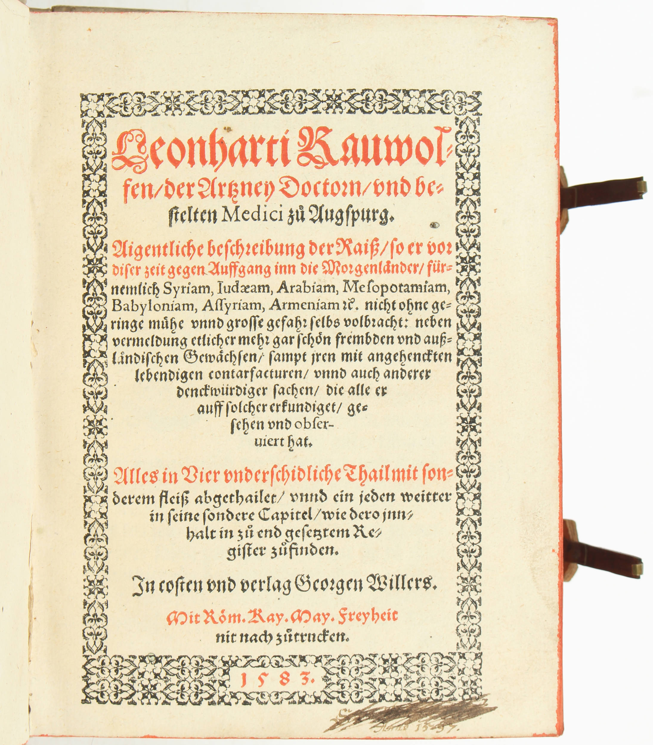 Rauwolf, Beschreibung der Raiß
