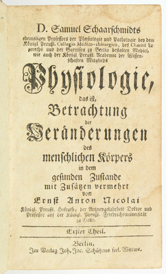 Schaarschmidt, Physiologie