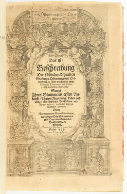 Hamelmann, Oldenburgisch Chronicon + Beibände