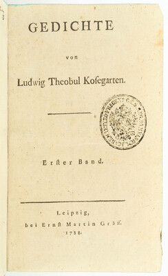 Kosegarten, Gedichte / 4 Bde.