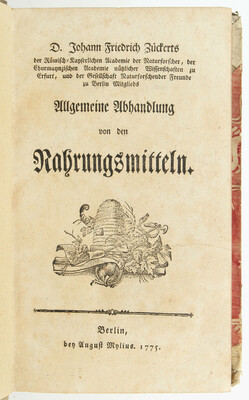 Zückert, Abhandlung von Nahrungsmitteln