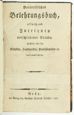 Vortreffliches Belehrungsbuch 1797