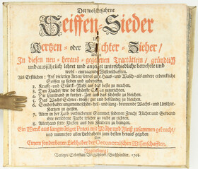 Der wohlerfarne Seiffen-Sieder, Erste Ausgabe. 1708.